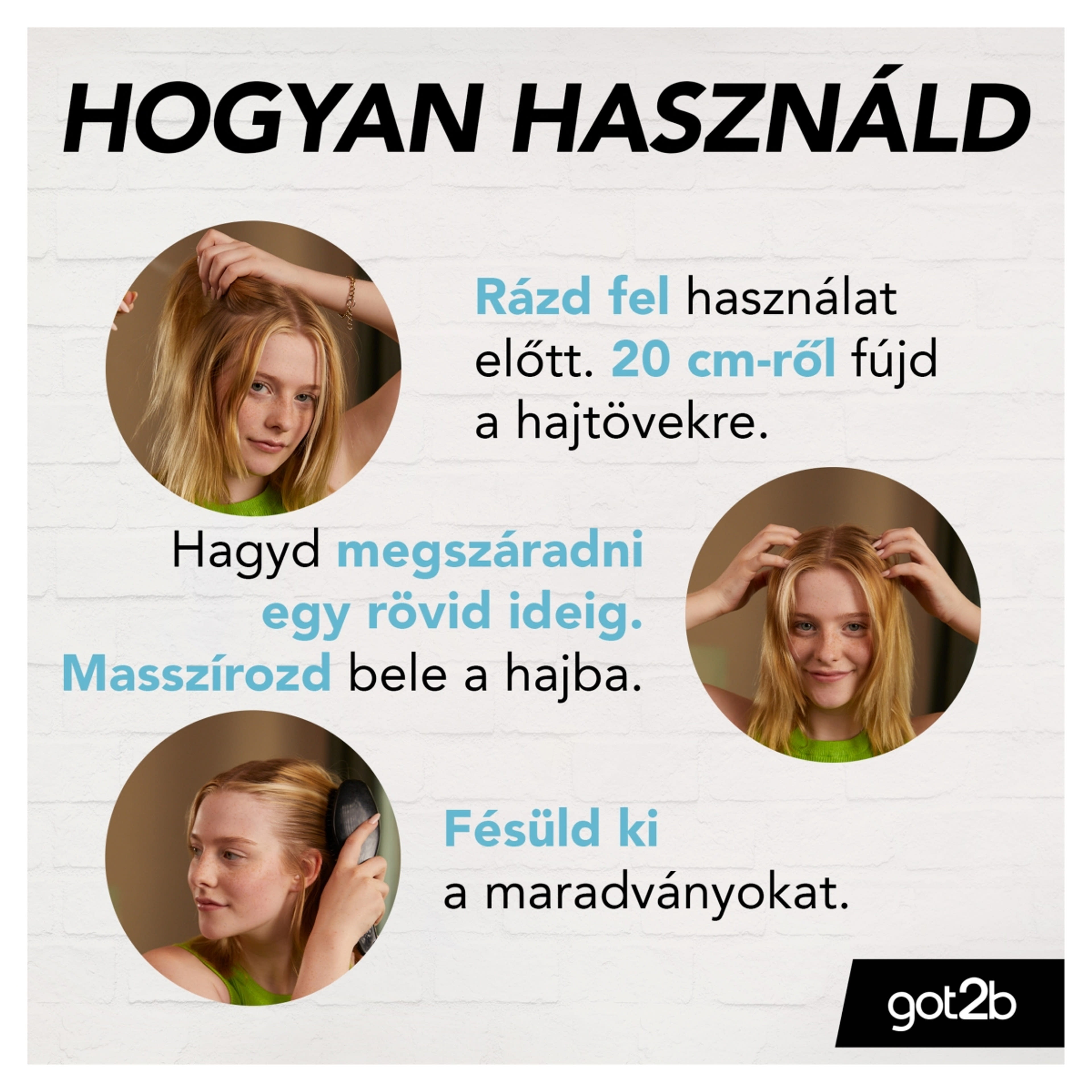 Got2b Fresh It Up Extra Friss szárazsampon - 100 ml-2