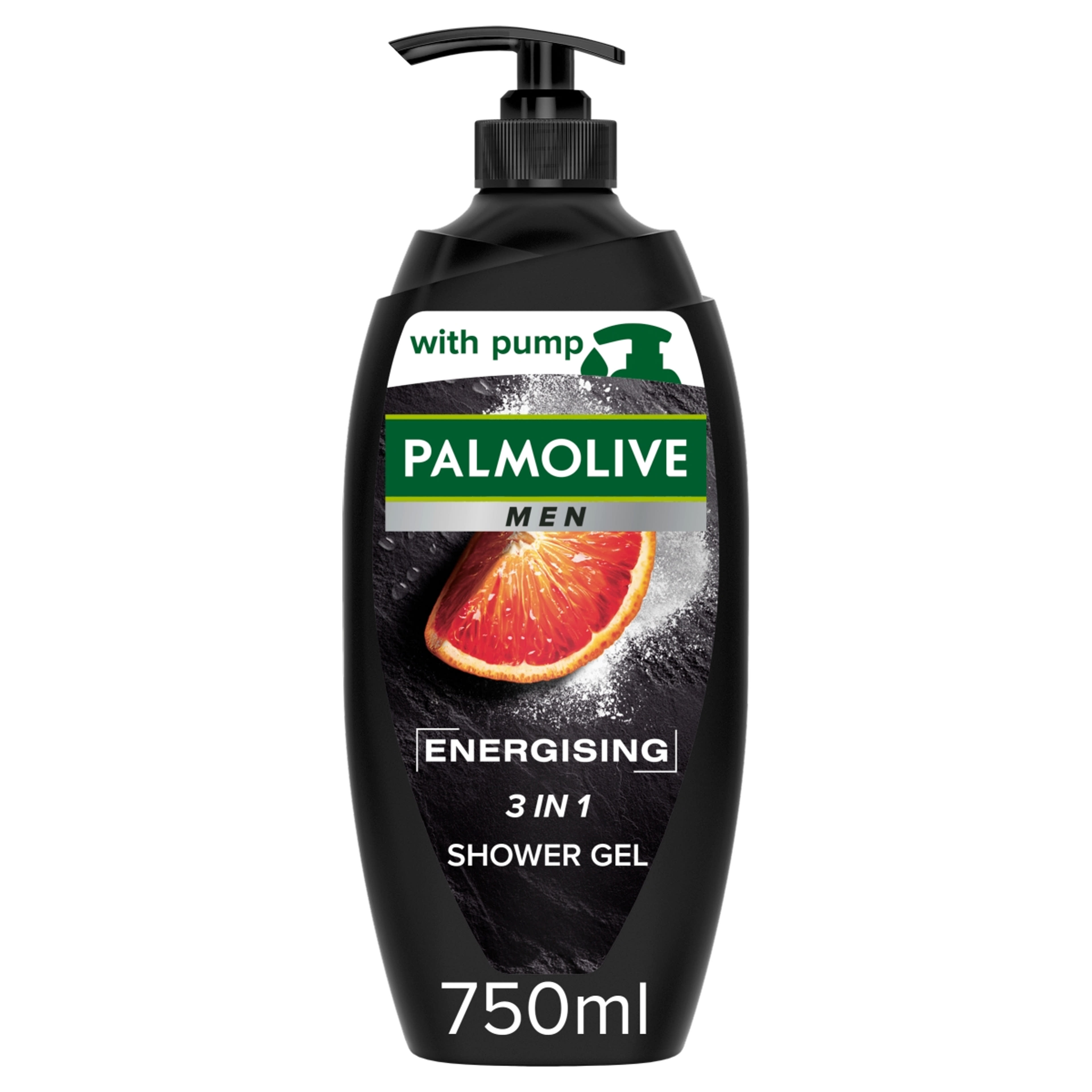 Palmolive Men Energising 3in1 férfi pumpás tusfürdő - 750 ml
