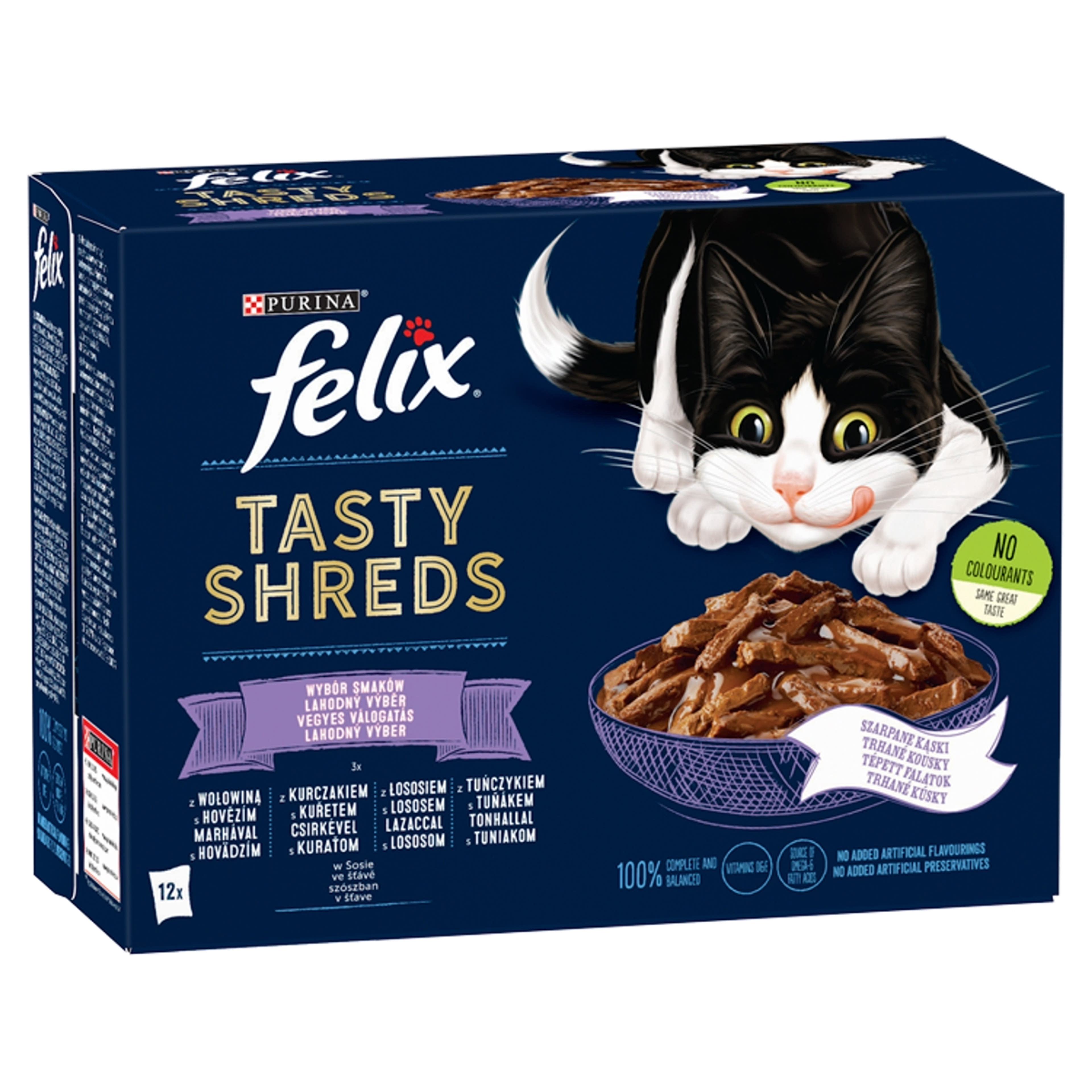 Felix shreds vegyes válogatás szószban 12*80 g - 960 g