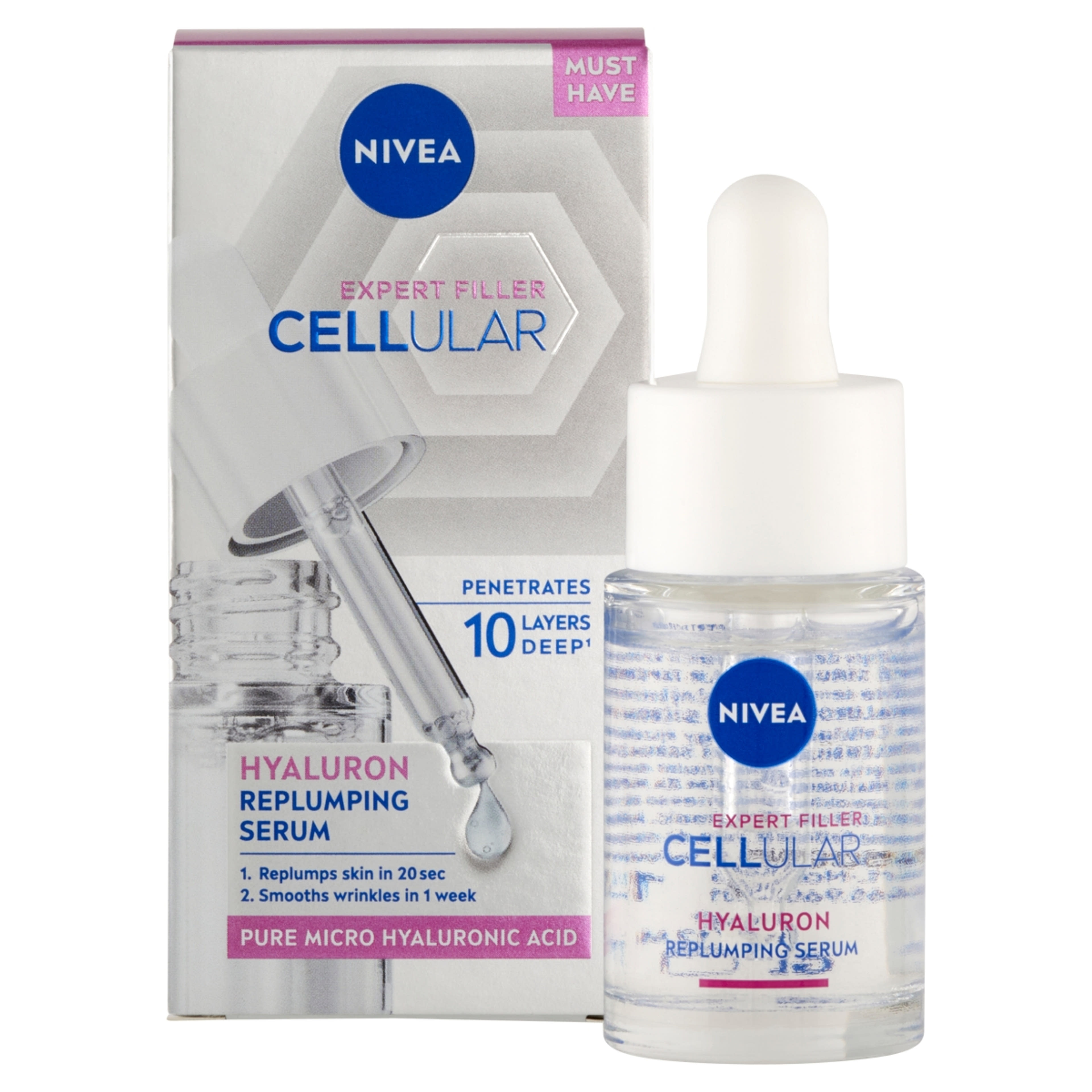 Nivea Cellular Expert Filler Hialuron feltöltő szérum - 15 ml-2