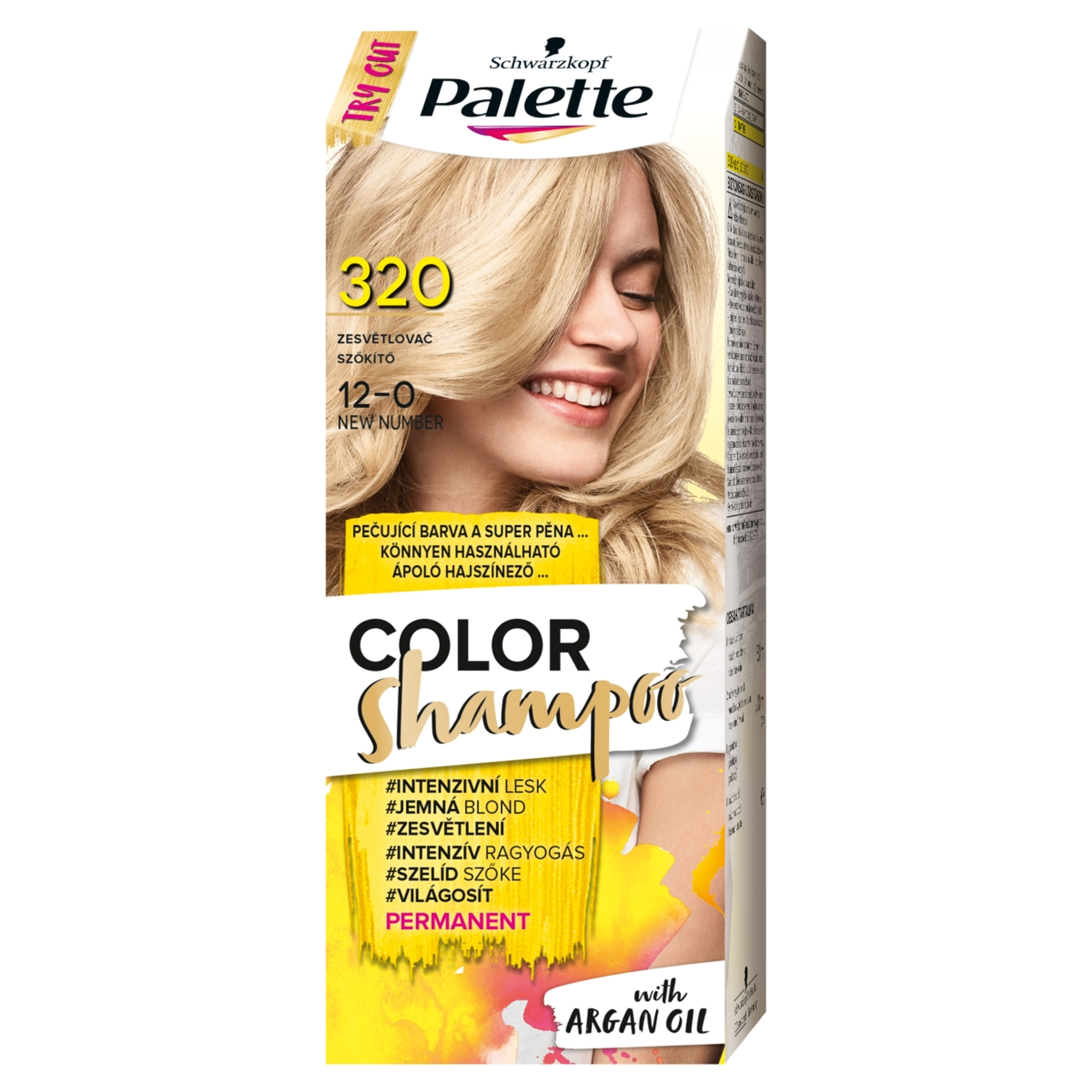 Schwarzkopf Palette Color Shampoo hajfesték 320 szőkítő - 1 db