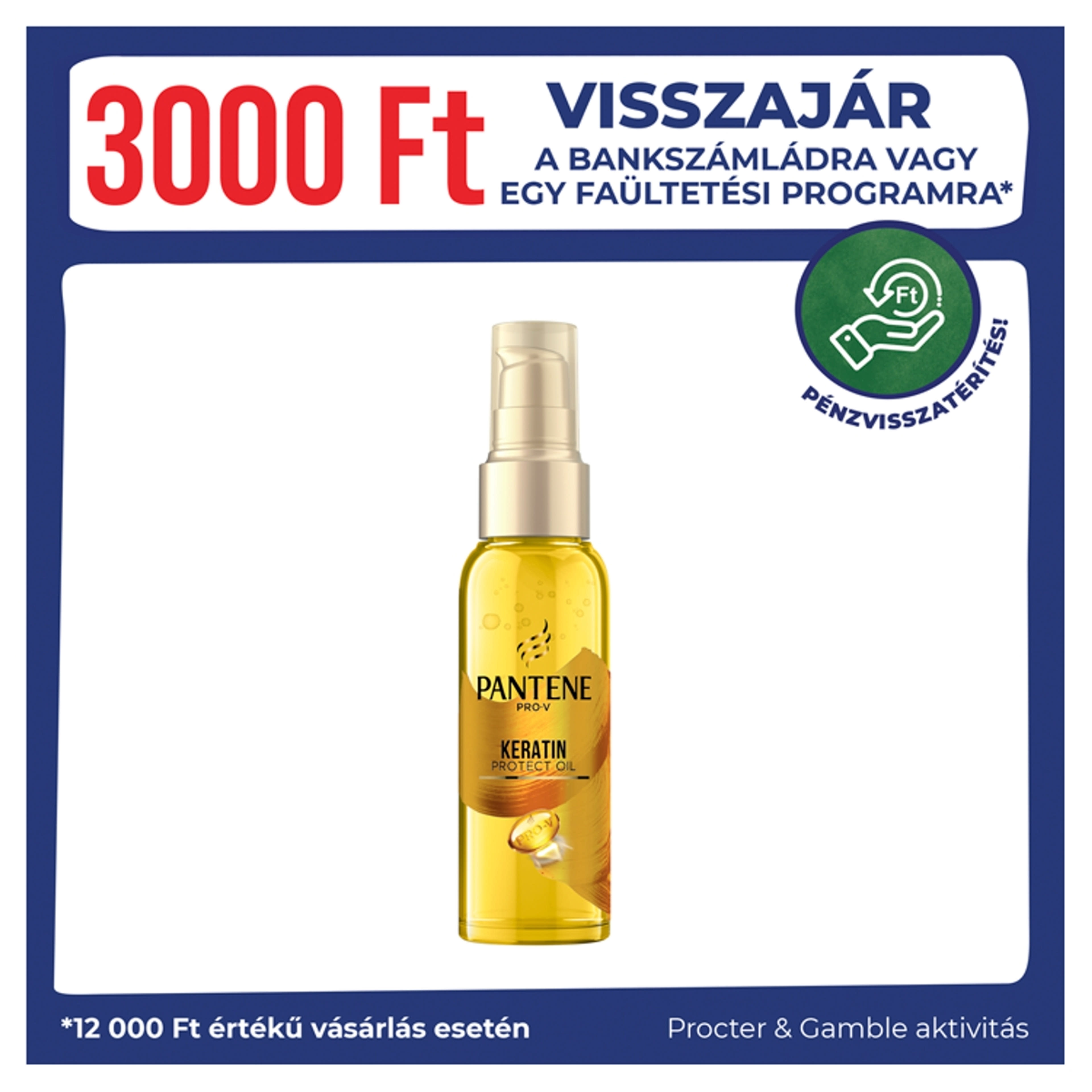Pantene Pro-V Intensive Repair Keratinregeneráló Olaj E-vitaminnal hajolaj - 100 ml