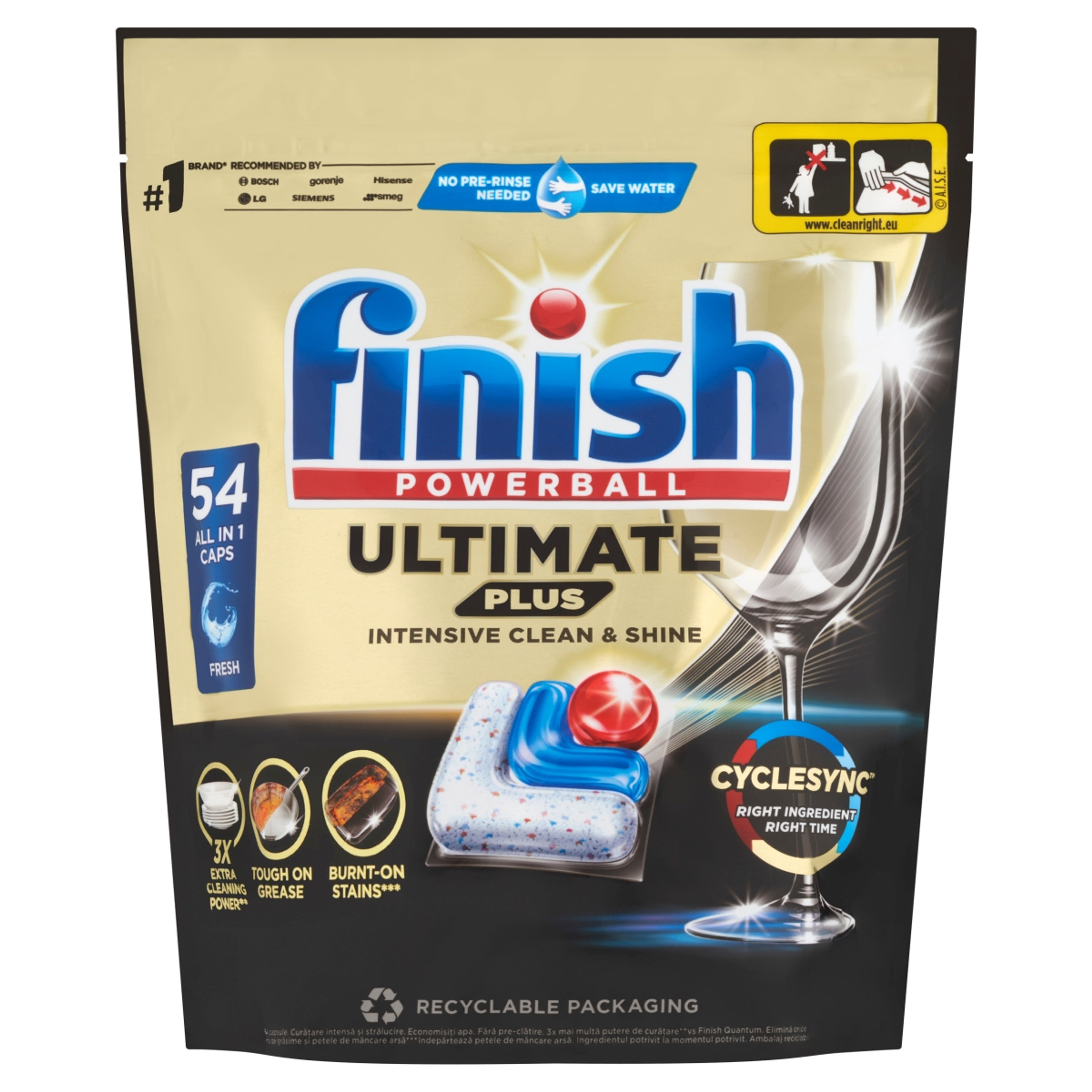 Finish Ultimate Plus Regular mosogatógép tabletta - 54 db