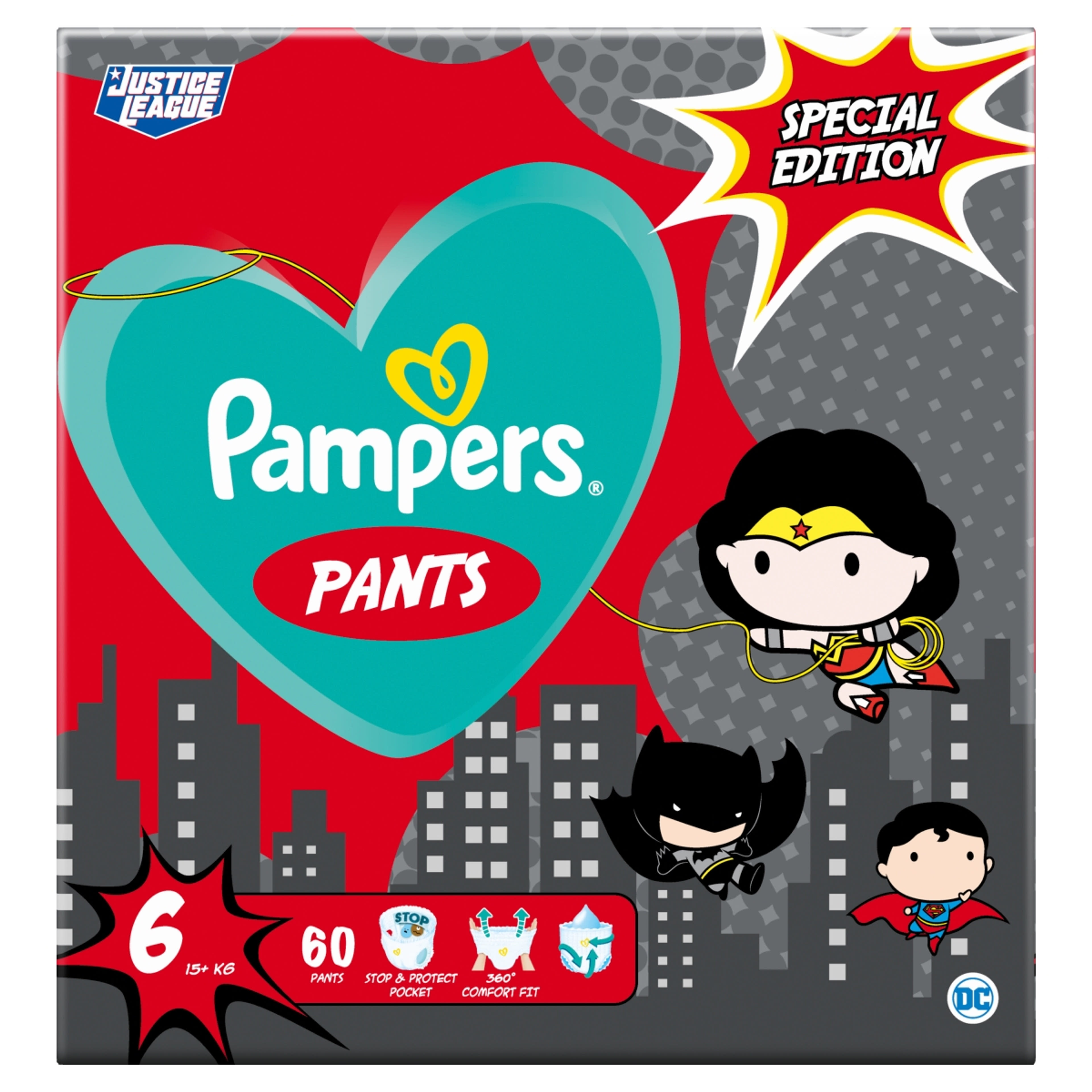 Pampers Pants Giant Pack+ Superheroes 6-os 15+kg - 60 db-1