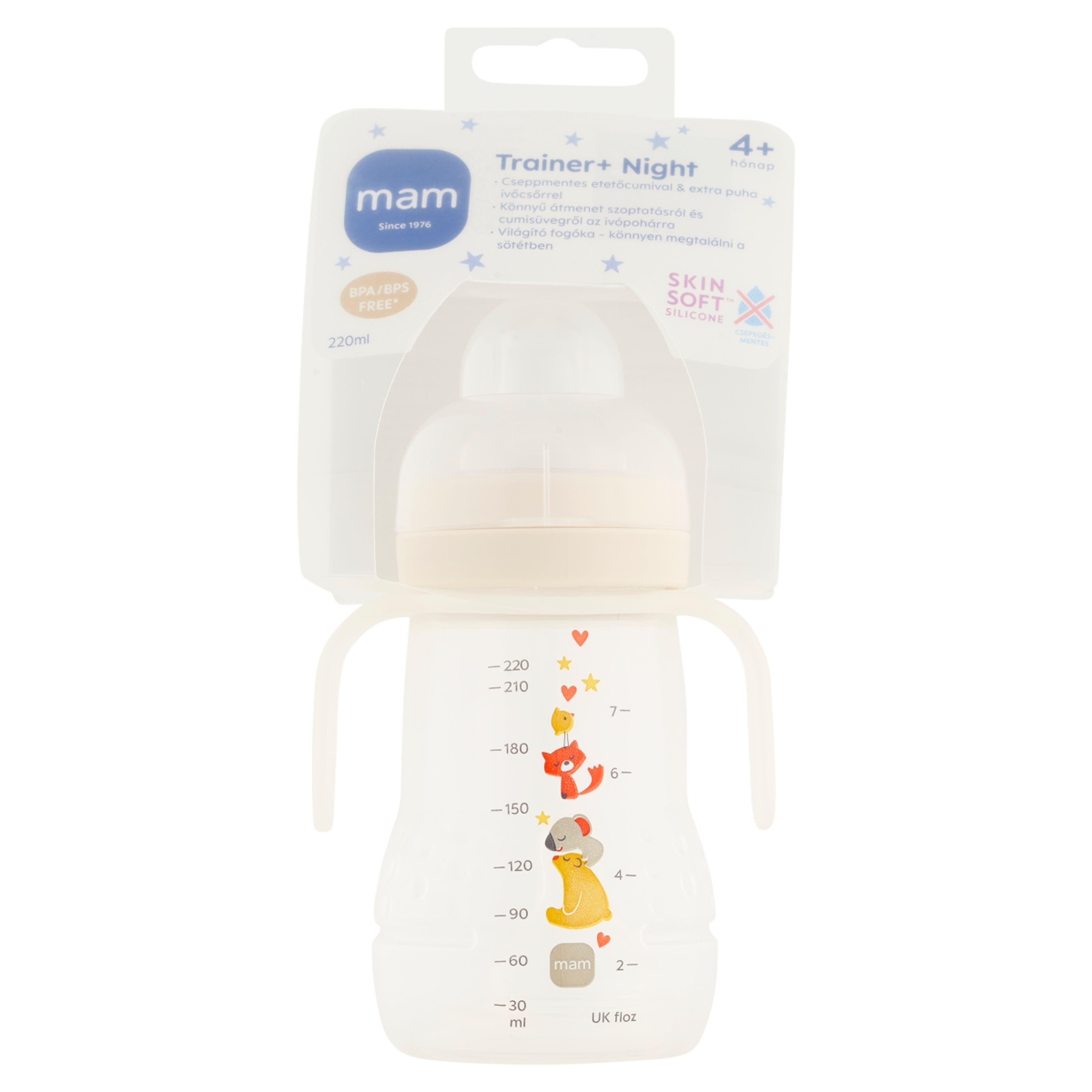 Mam trainer tanulópohár night 4 hónapos kortól - 220 ml-1