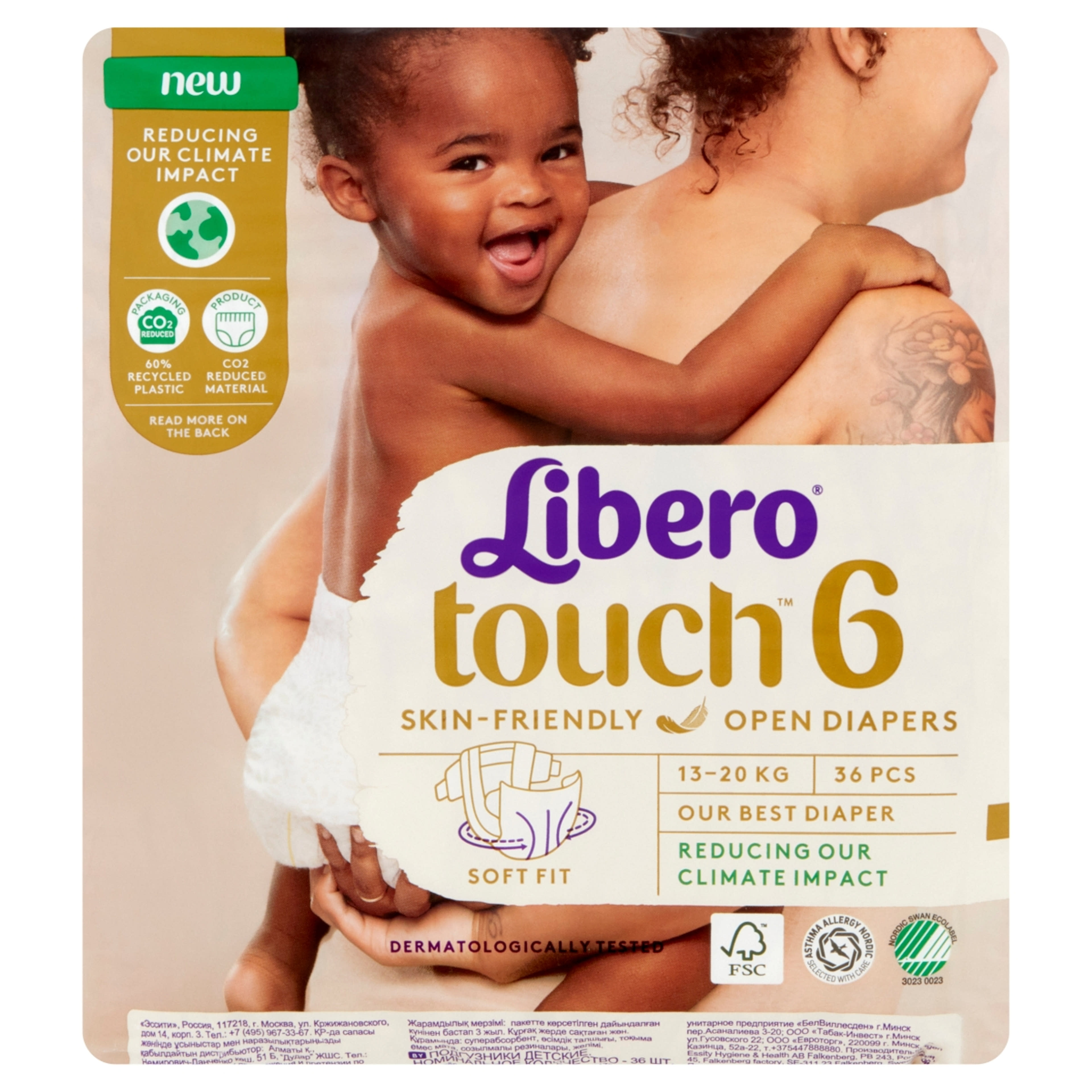 Libero Touch pelenkanadrág 6-os 13-20 kg - 36 db