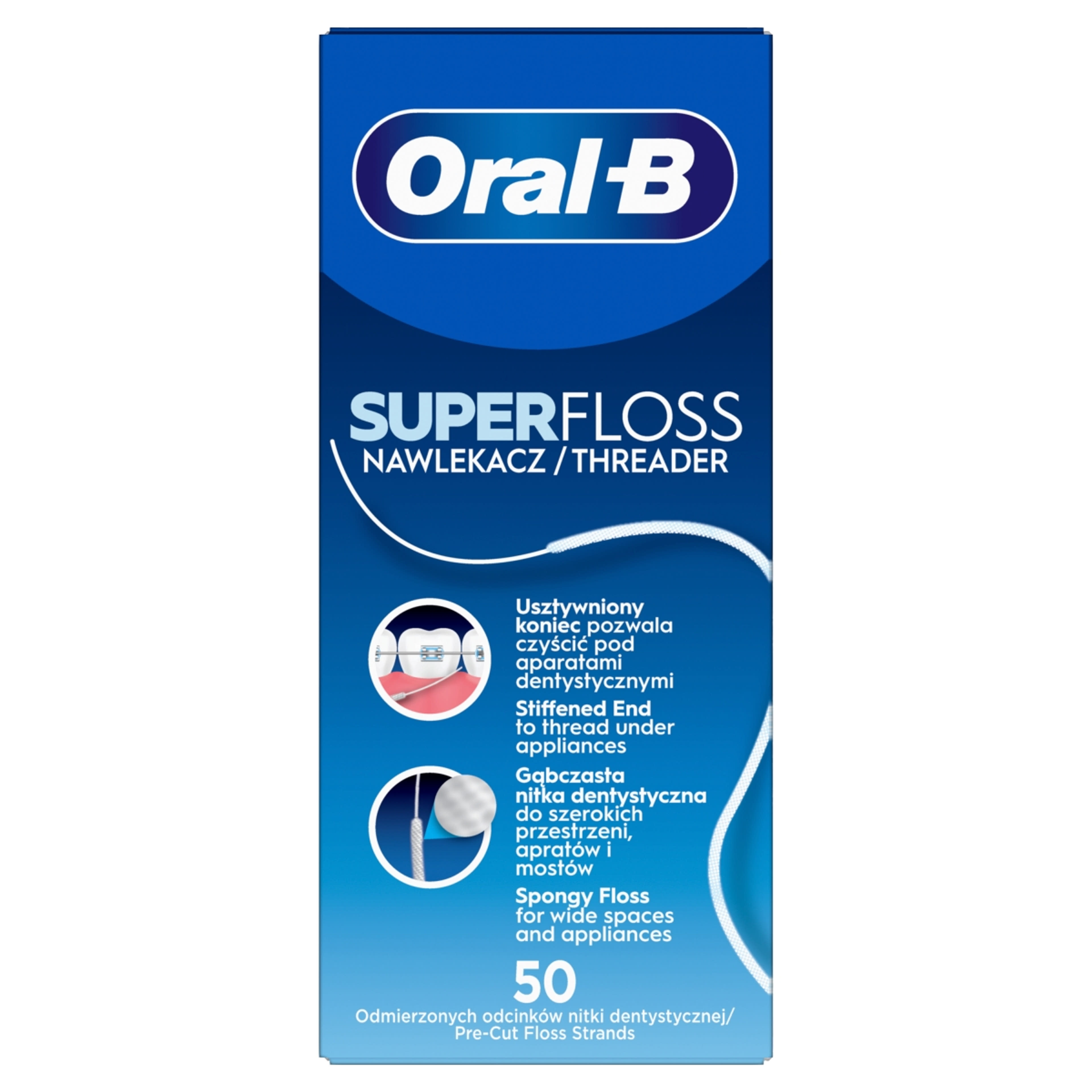 Oral-B fogselyem superfloss - 50 db