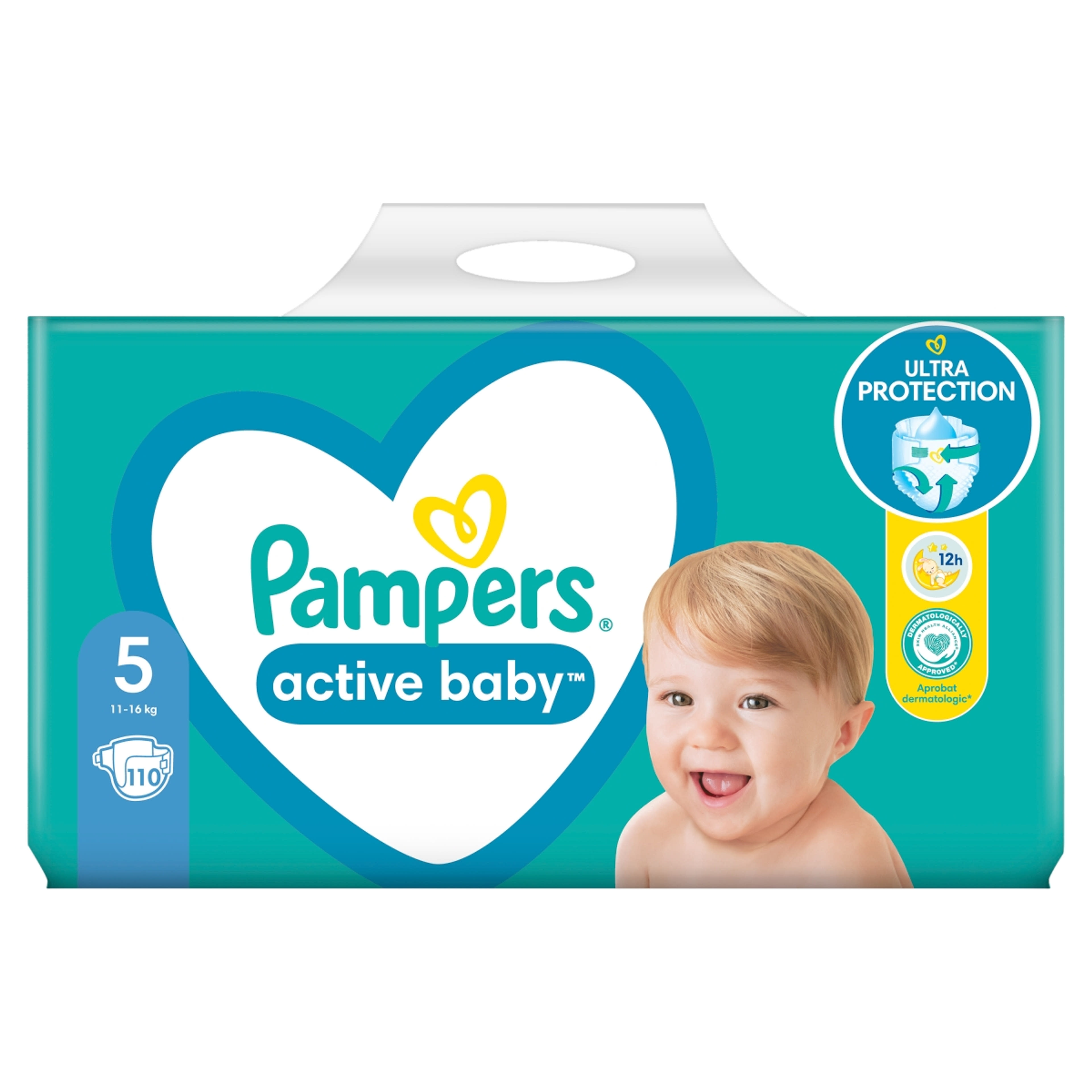 Pampers active baby mega pack+ 5-os 11-16kg - 110 db