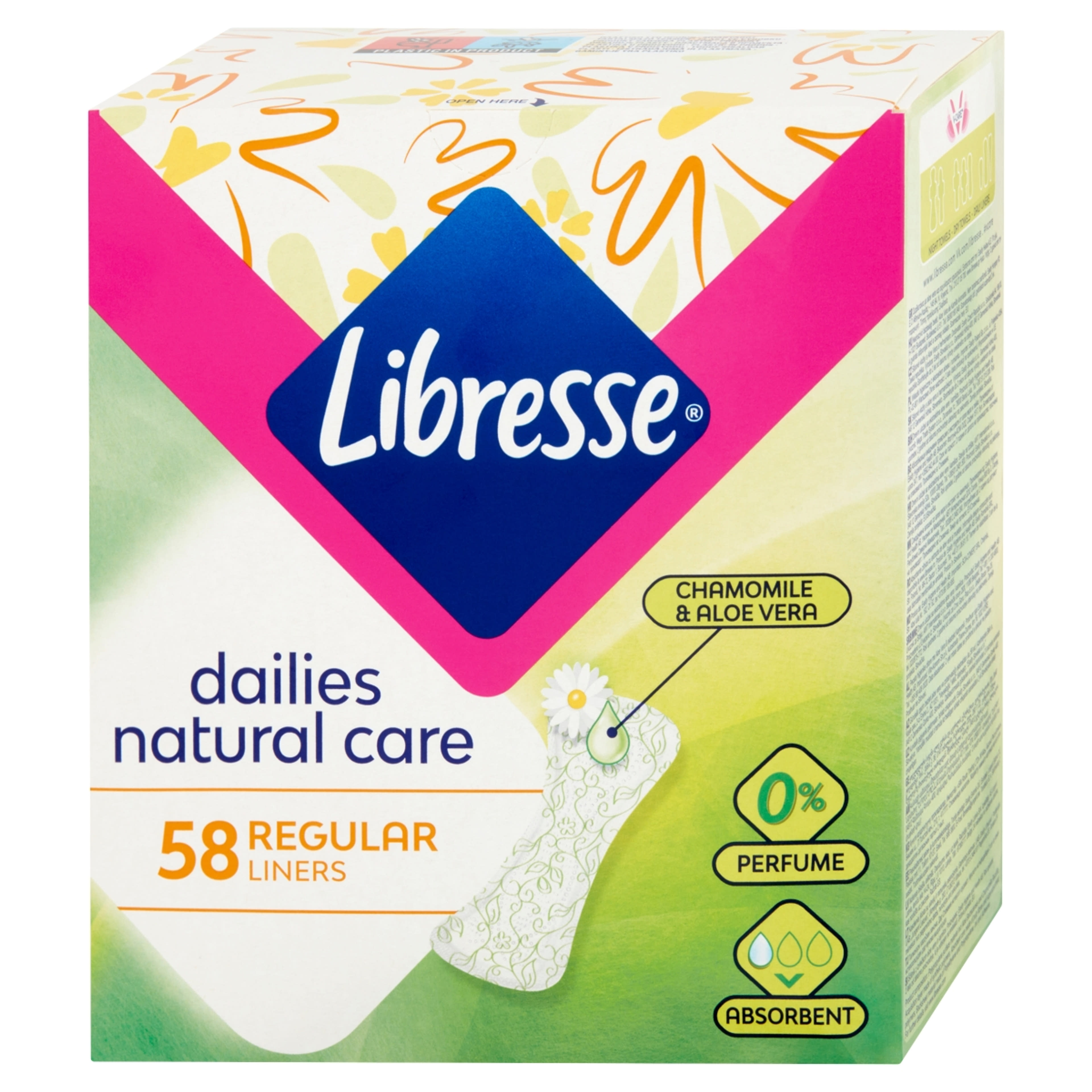 Libresse Natural Care Normal illatmegkötő tisztasági betét - 58 db-4