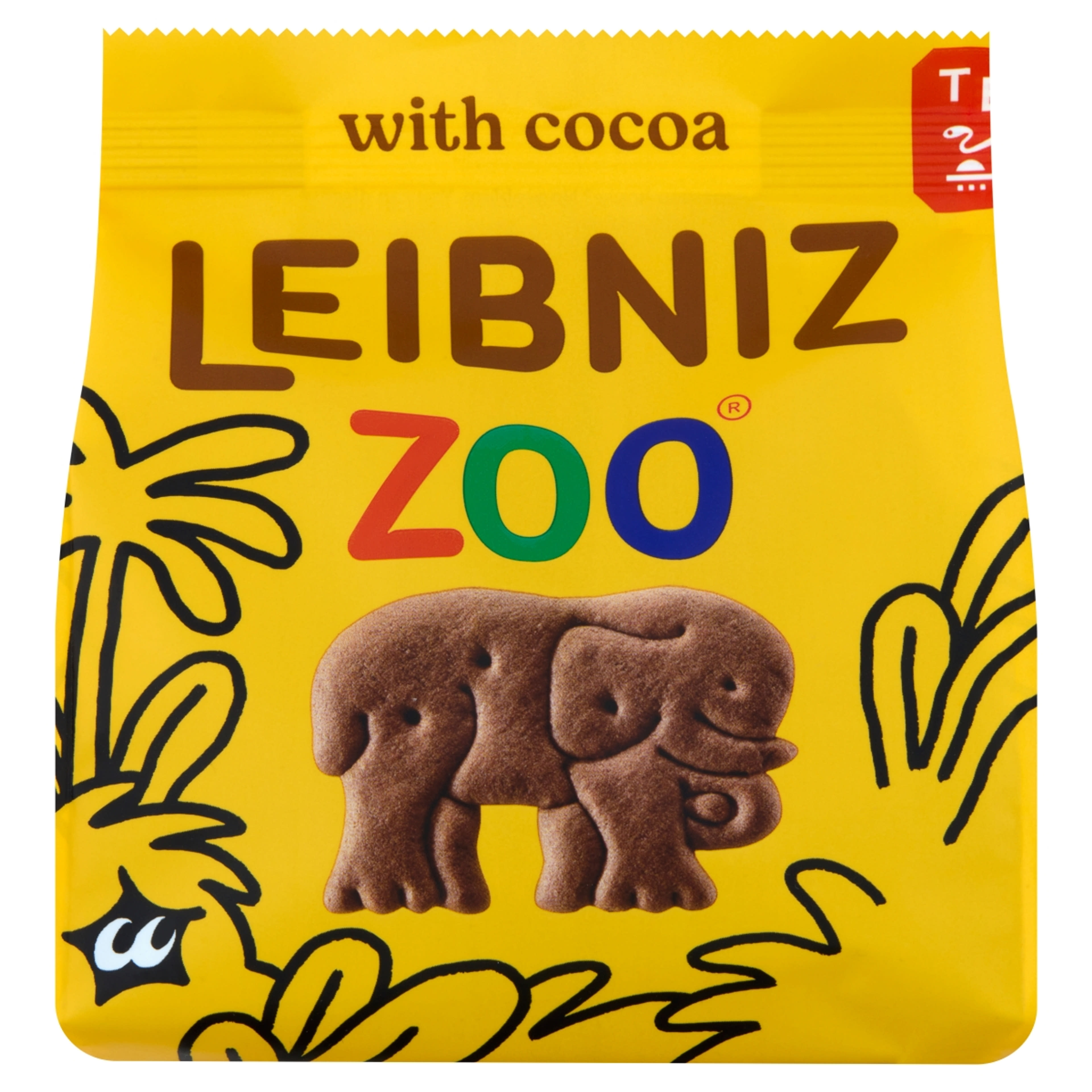 Leibniz Zoo állatfigurás kakaós keksz - 100 g-1