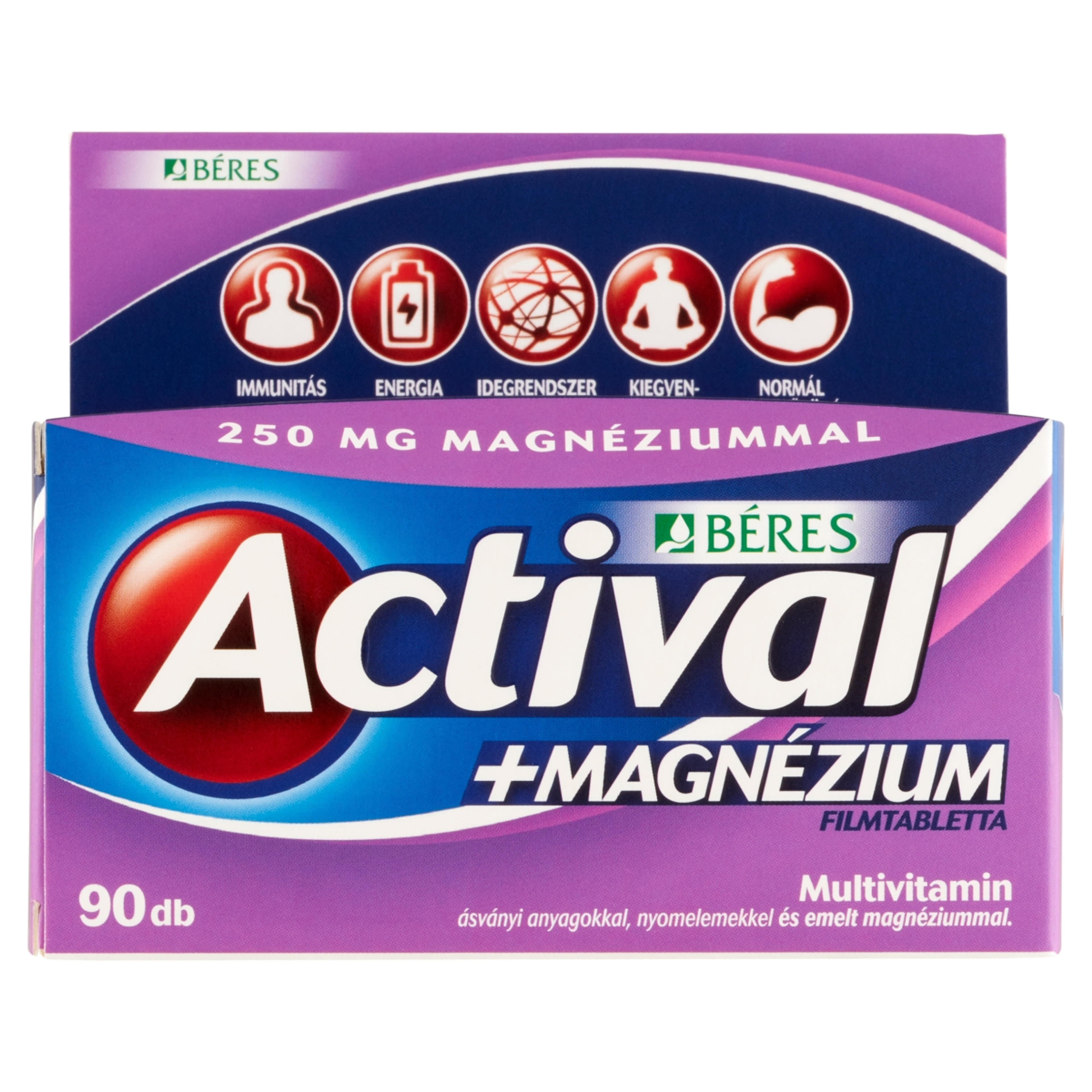 Béres Actival Magnézium multivitamin filmtabletta - 90 db-1