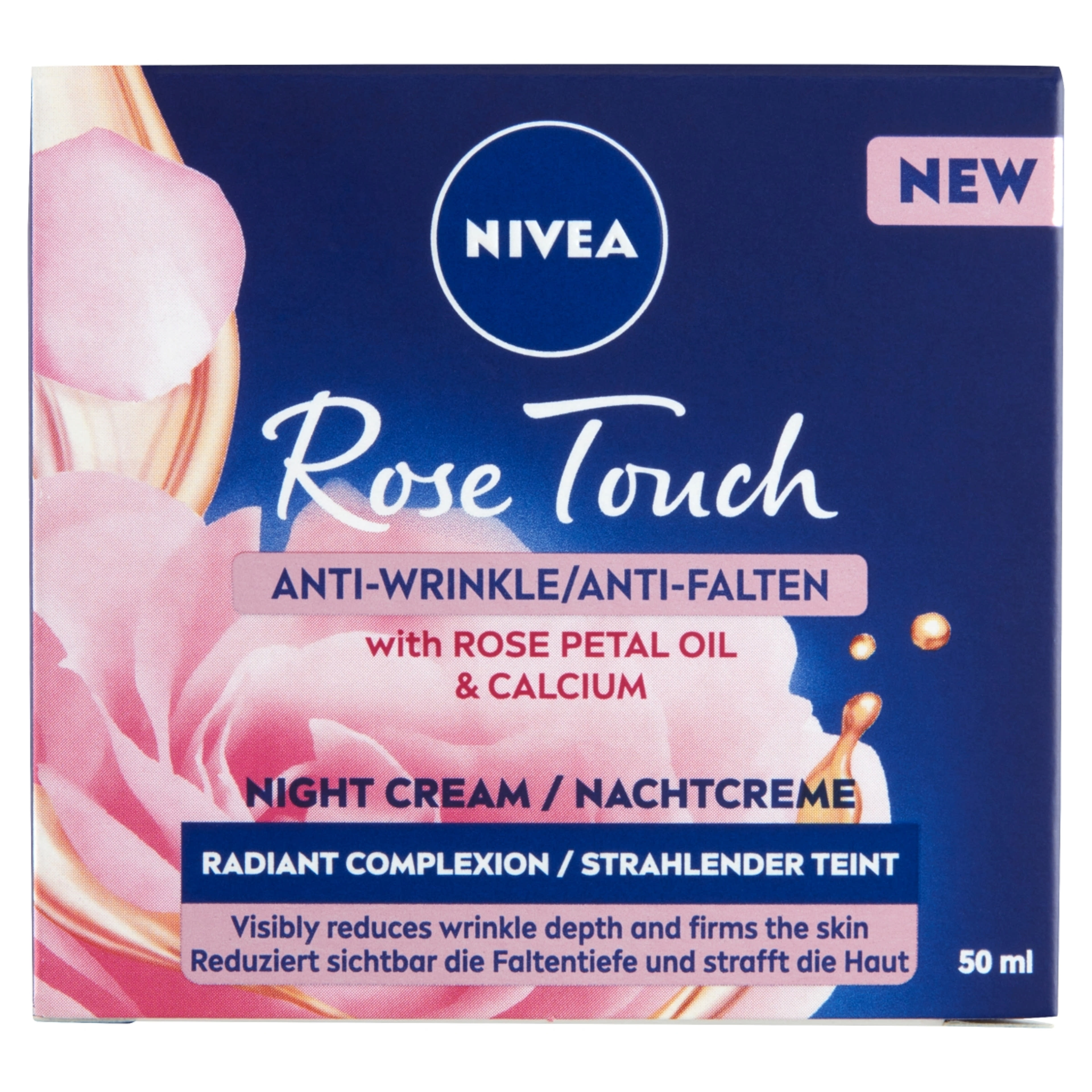 Nivea Rose Touch Ránctalanító éjszkai arckrém - 50 ml