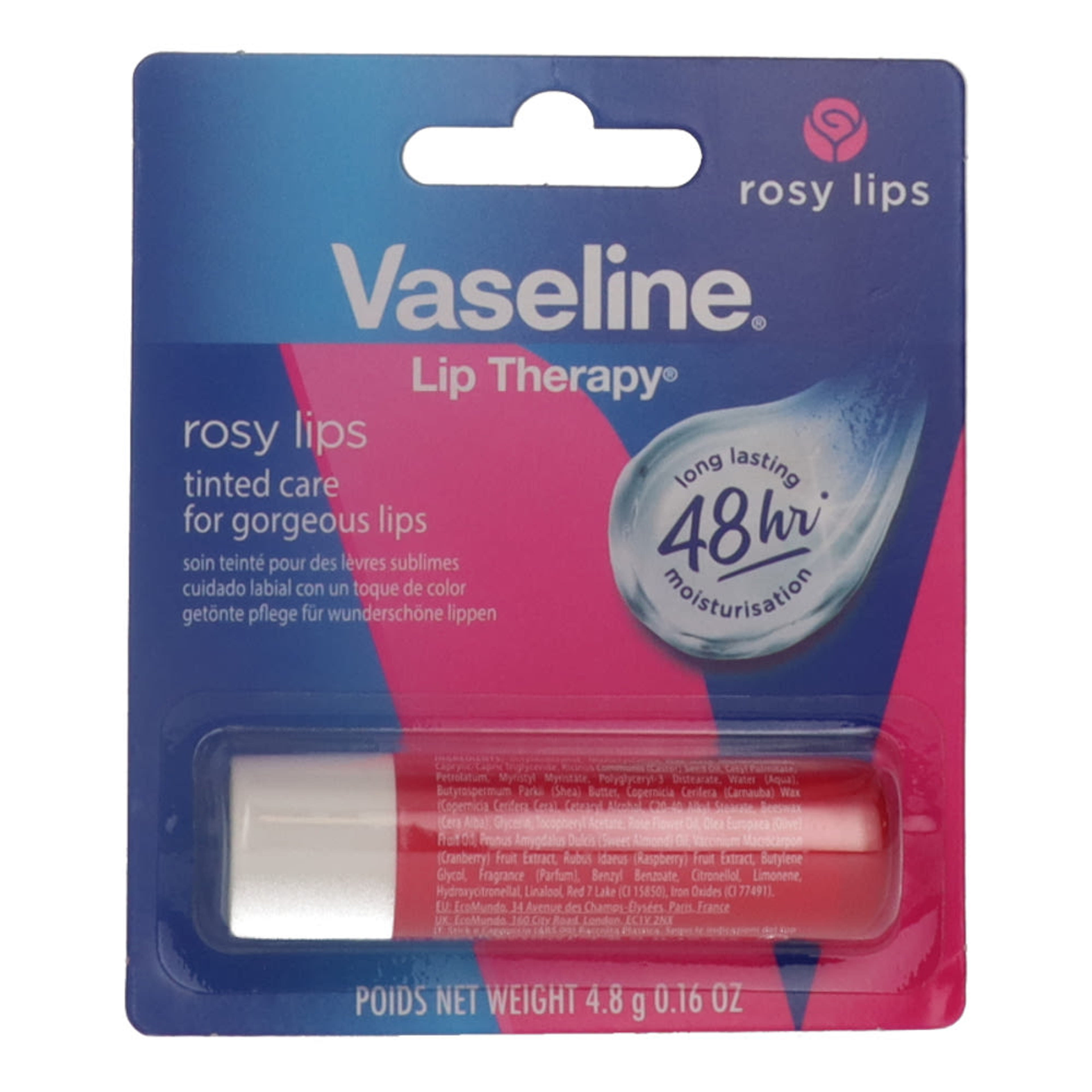 Vaseline Lip Therapy Rosy ajakbalzsam - 4,8 g
