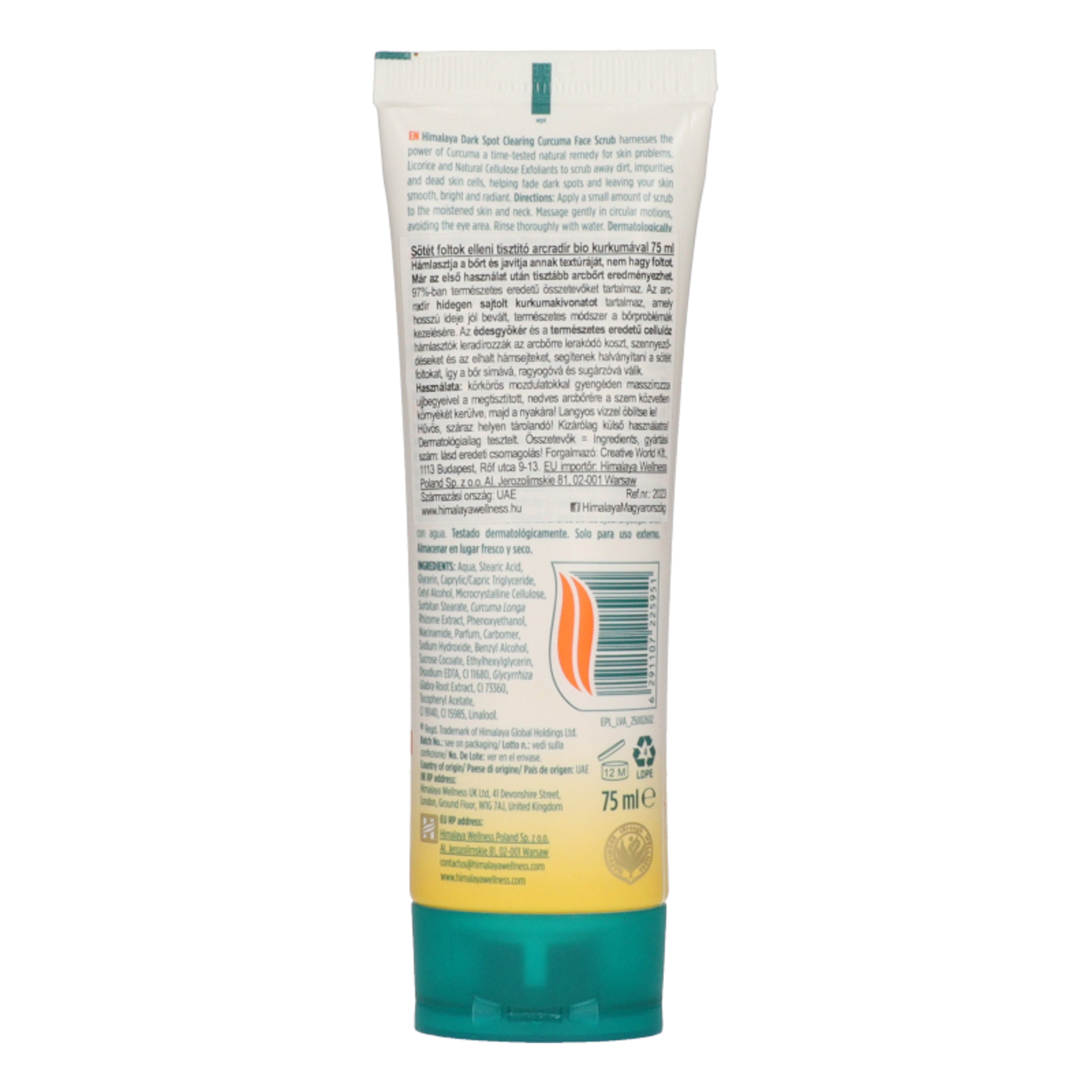 Himalaya arcradír kukumával sötét foltok ellen  - 75 ml-3