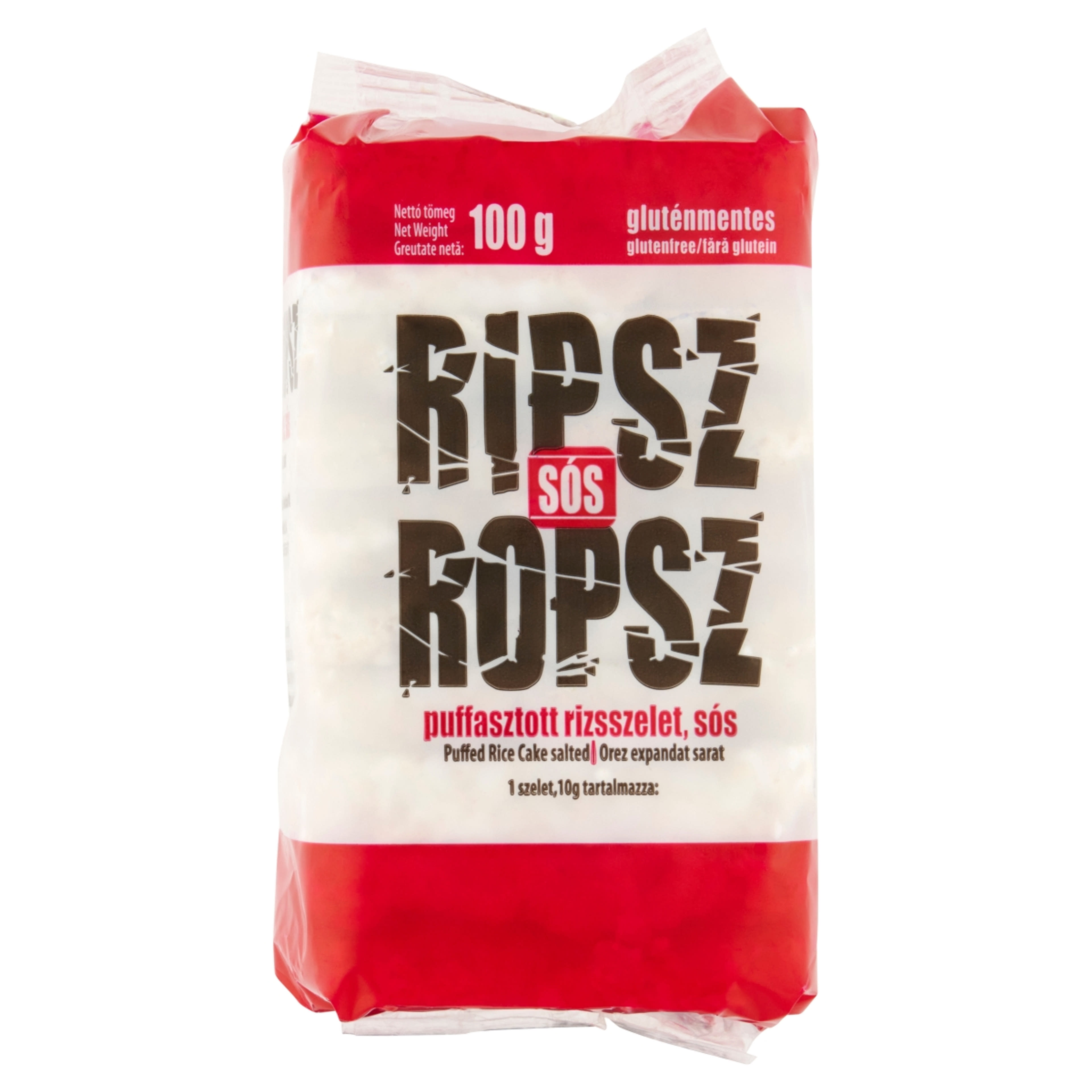 Ripsz Ropsz puffasztott rizsszelet, sós - 100 g-1