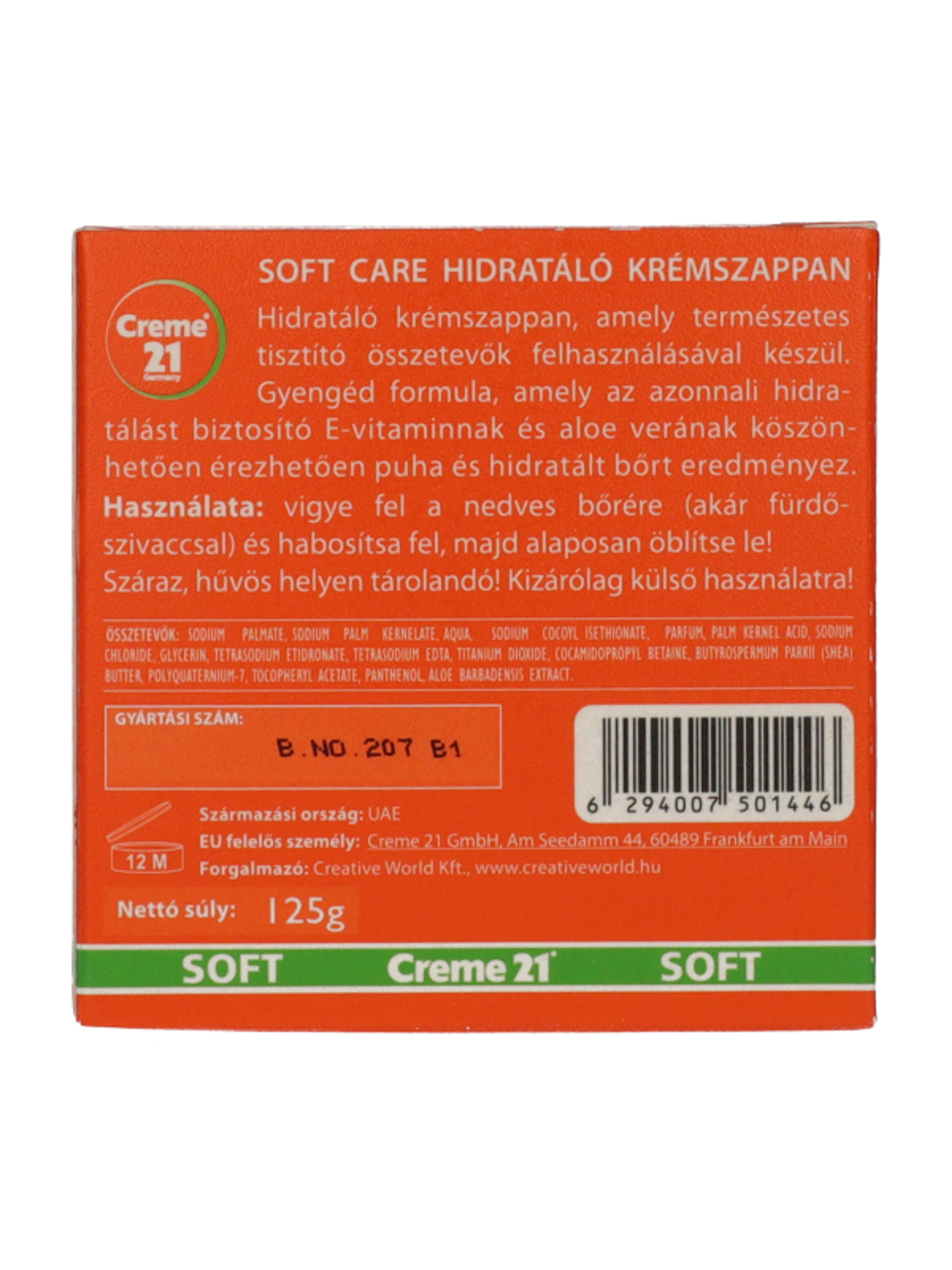 Creme 21 Soft Care krémszappan száraz bőrre - 125 g-5