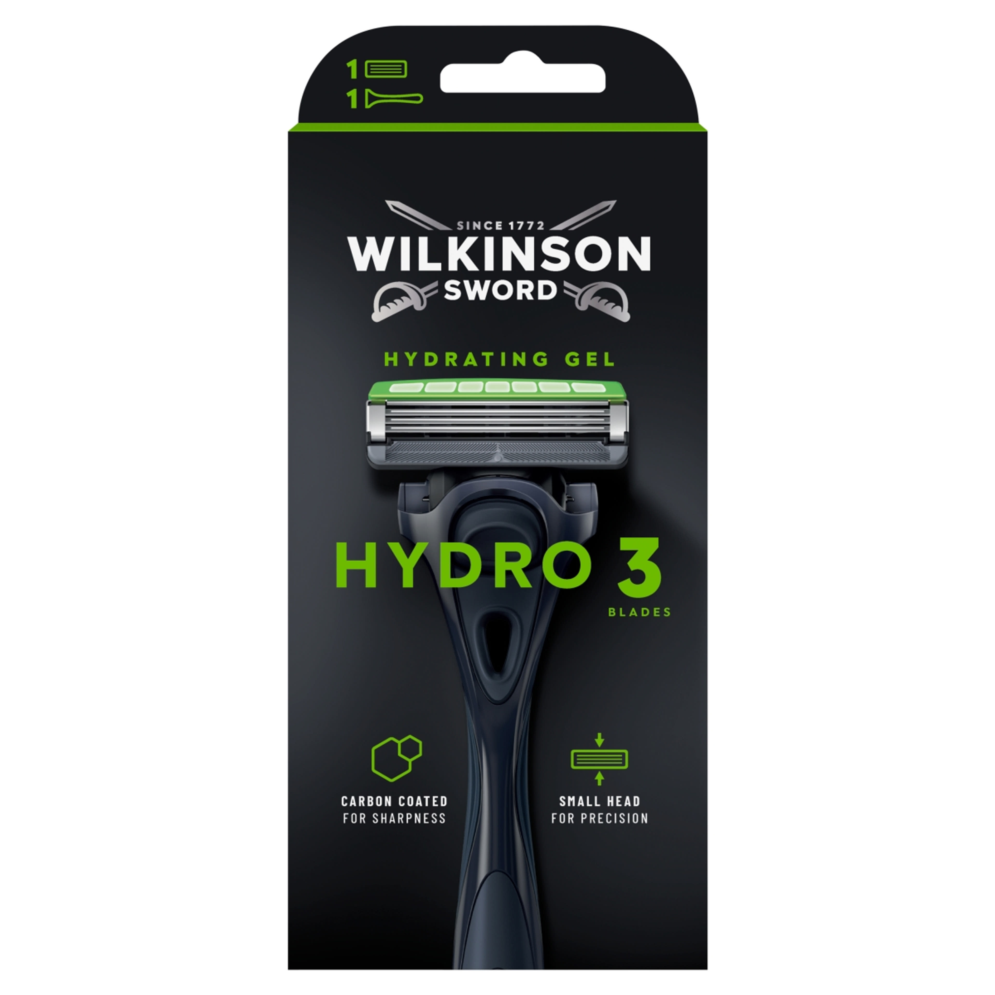 Wilkinson Sword HYDRO 3 Black Edition férfi borotva - 1 db