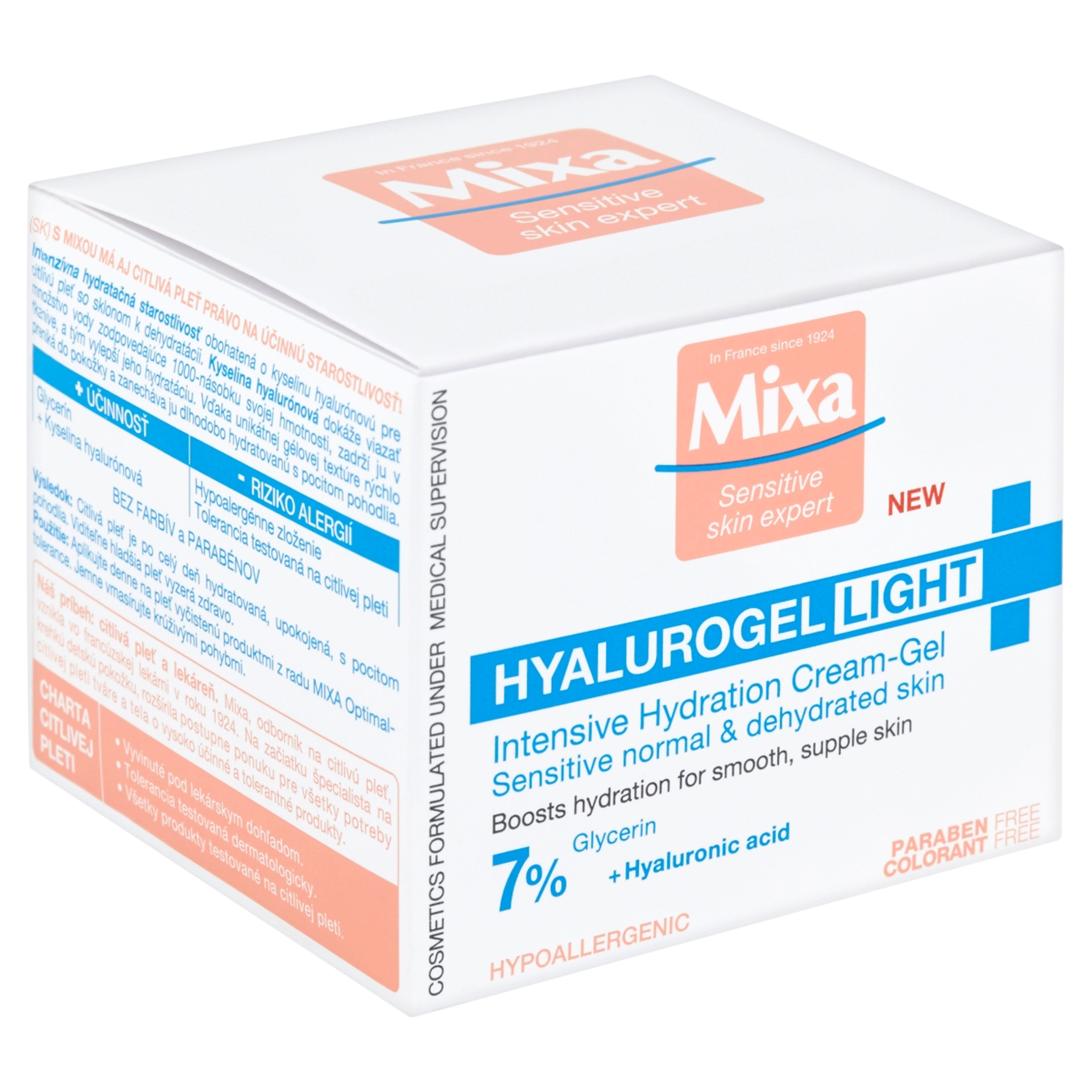 Mixa Hyalurogel intenzív hidratáló krém (7%) érzékeny és dehidratált bőrre - 50 ml-3