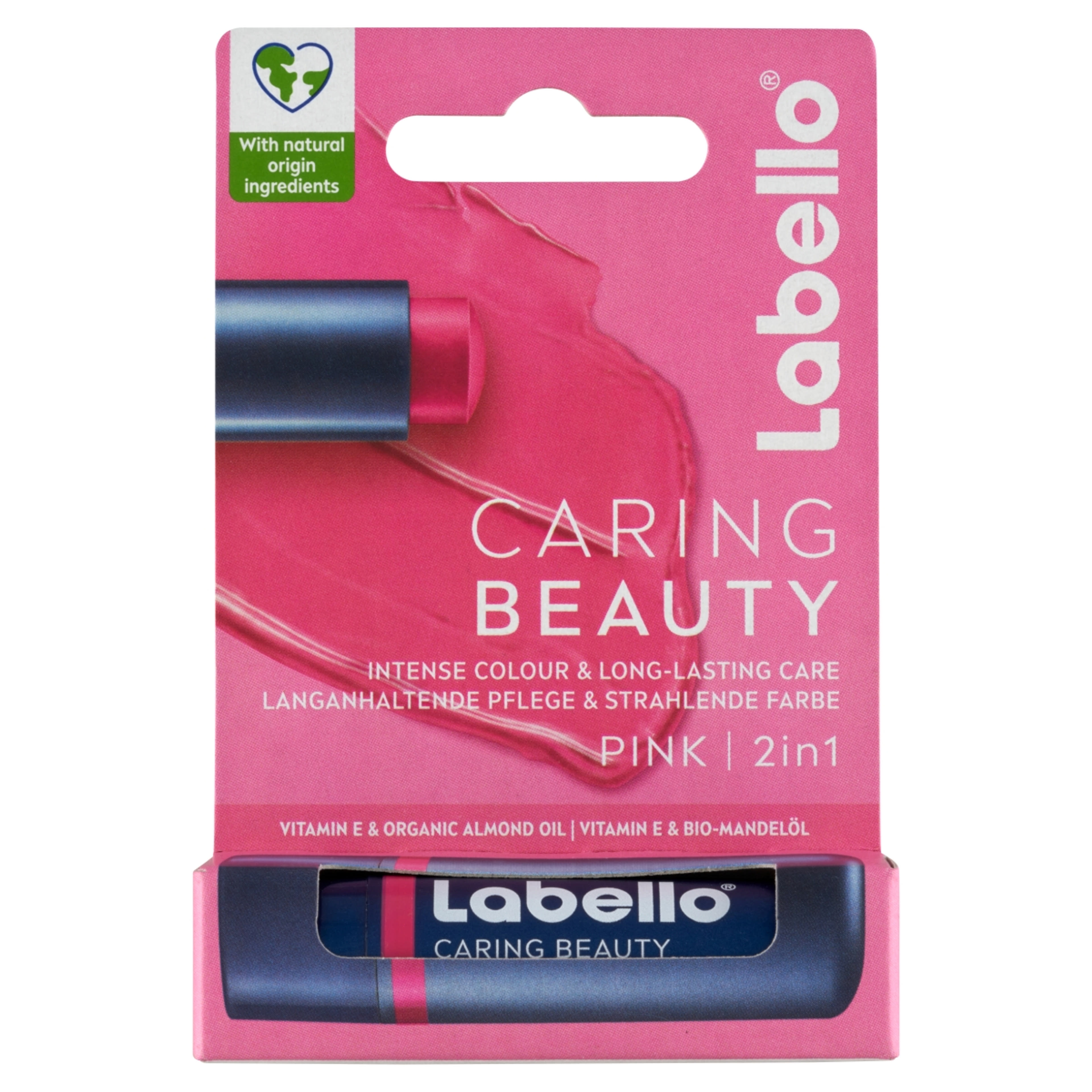 Labello Caring Beauty Pink színezett ajakápoló - 4,8 g-1