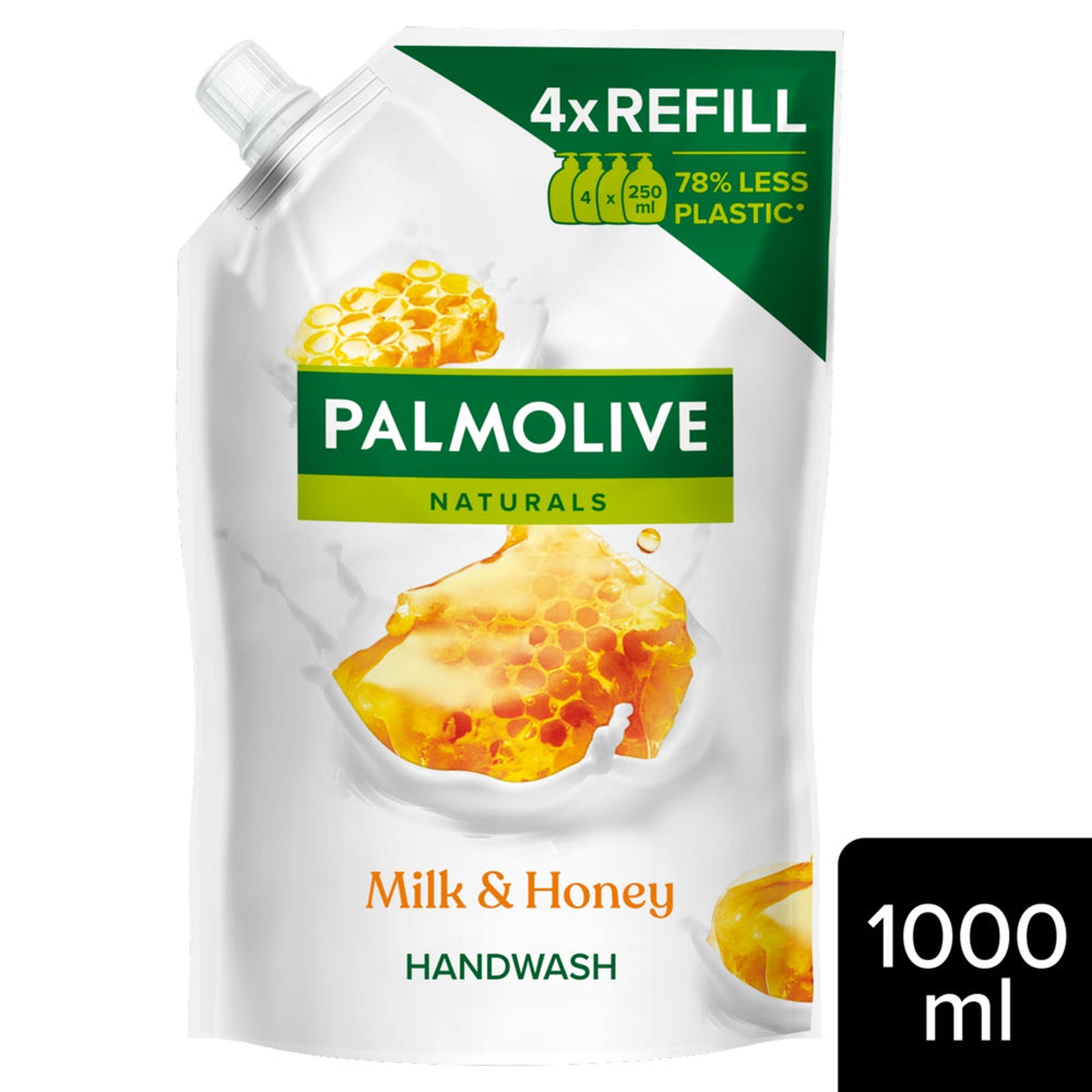 Palmolive Naturals Milk & Honey folyékony szappan utántöltő - 1000 ml
