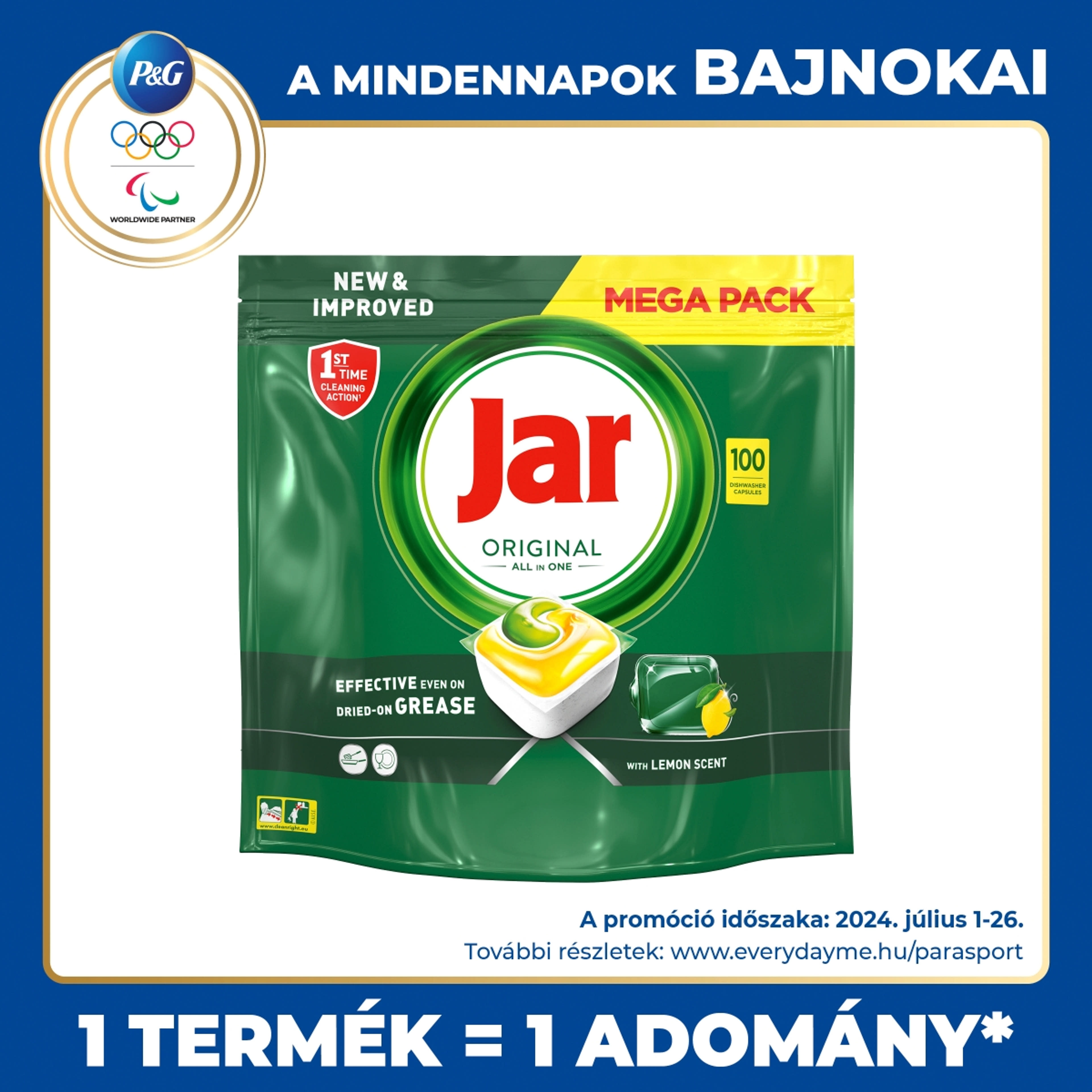 Jar Original Lemon All In One mosogatókapszula - 100 db-2