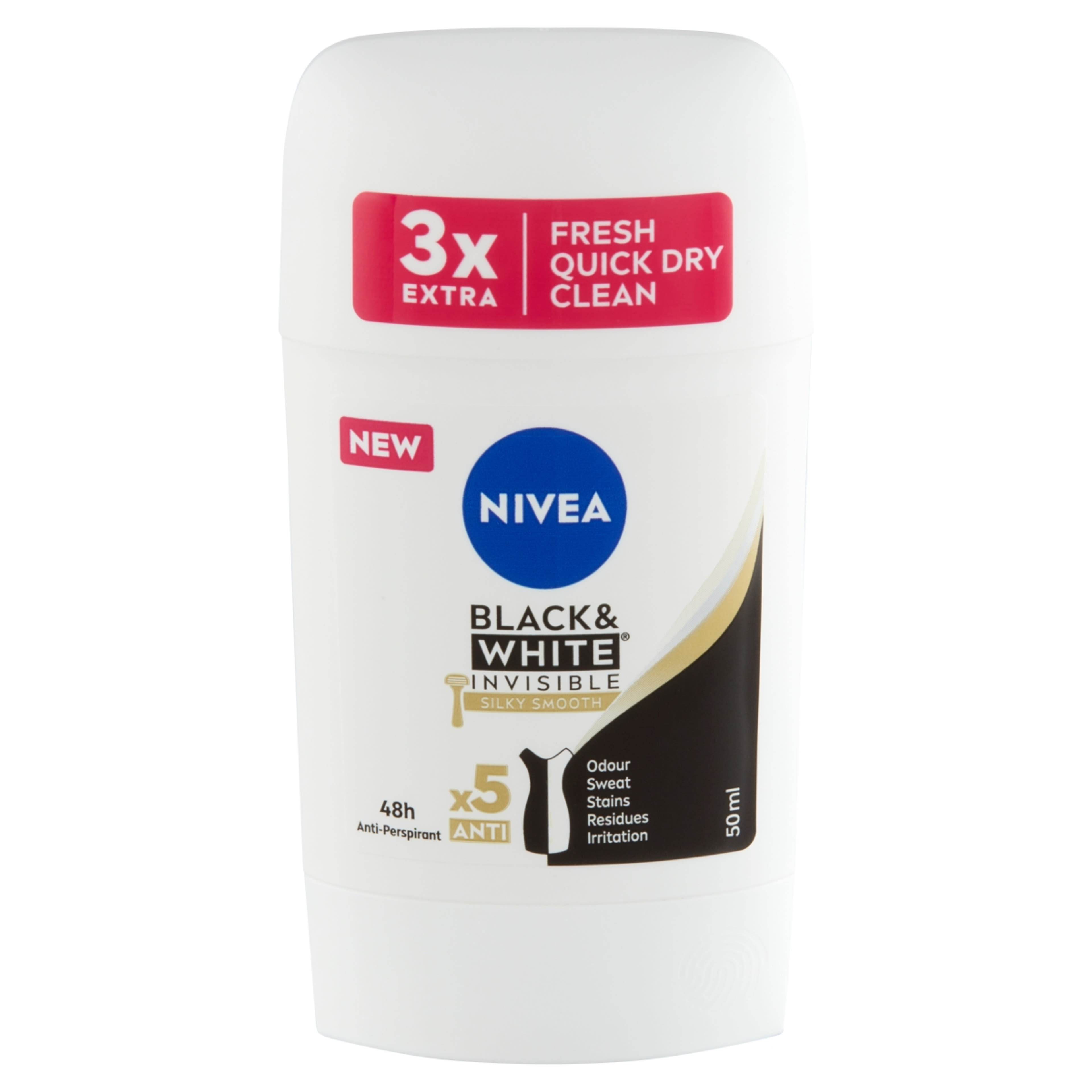 Nivea Blck&White Invisible Silky deo stift - 50 ml-2