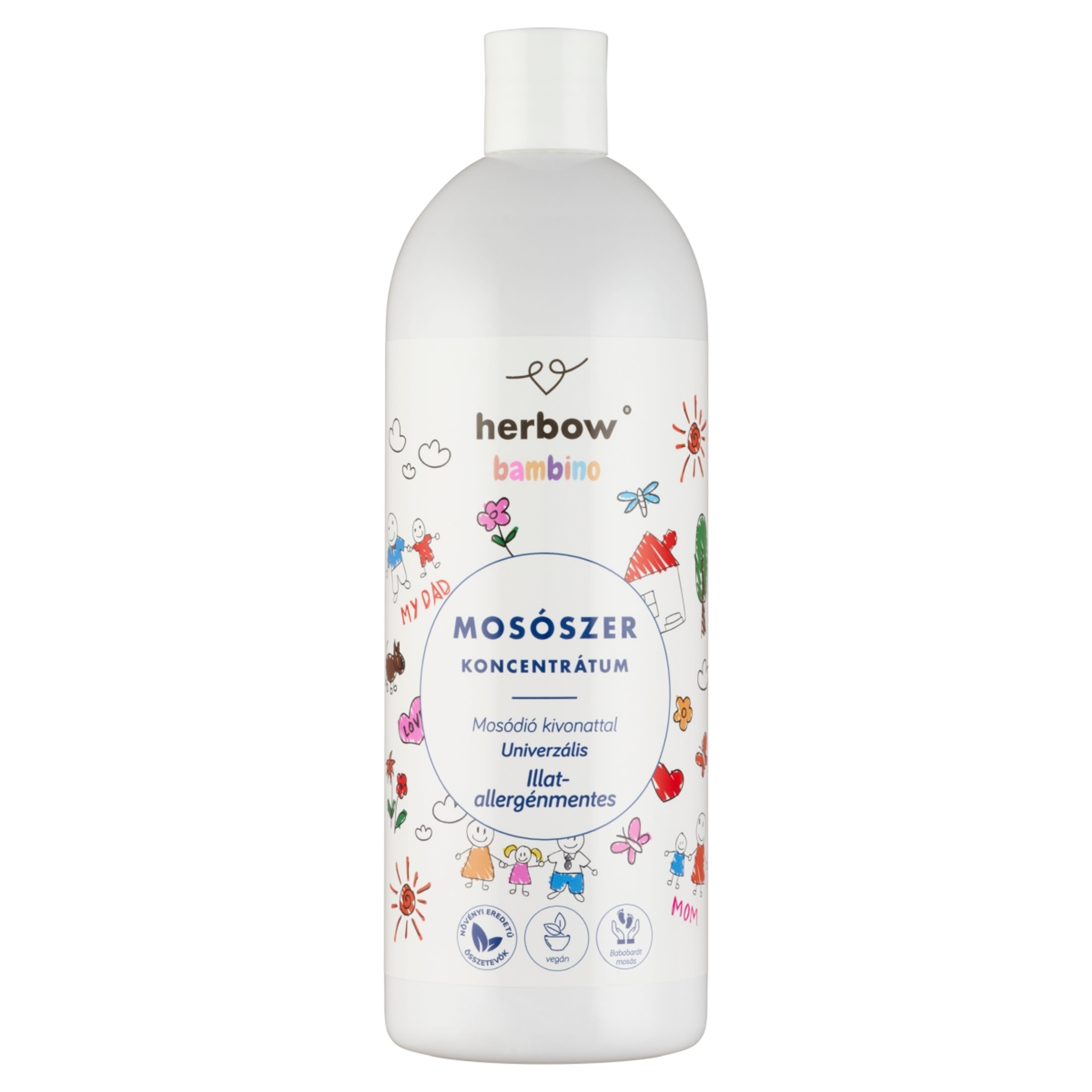 Herbow Bambino illat-allergénmentes univerzális mosószer koncentrátum - 1000 ml