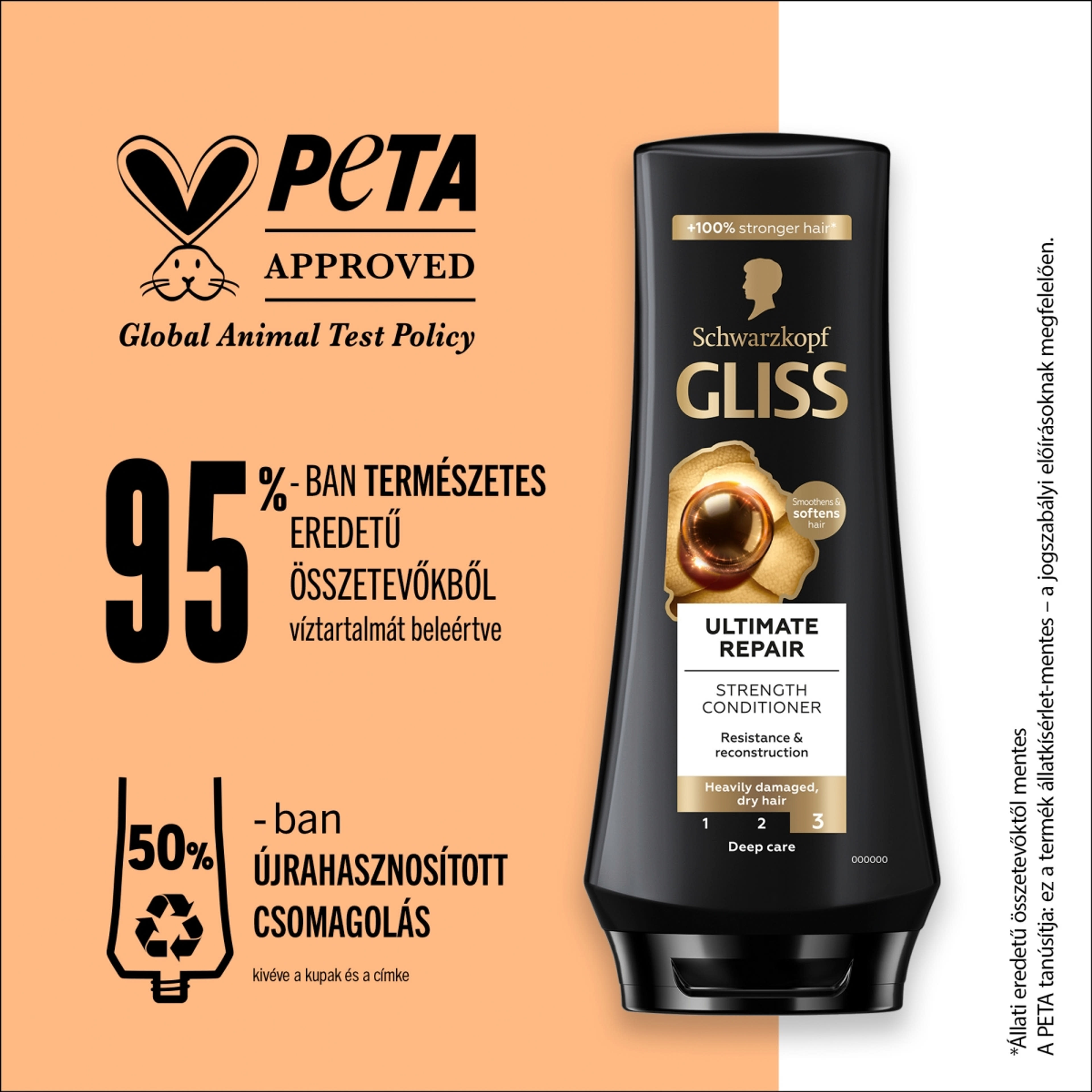 Gliss Ultimate Repair hajregeneráló balzsam - 200 ml-4