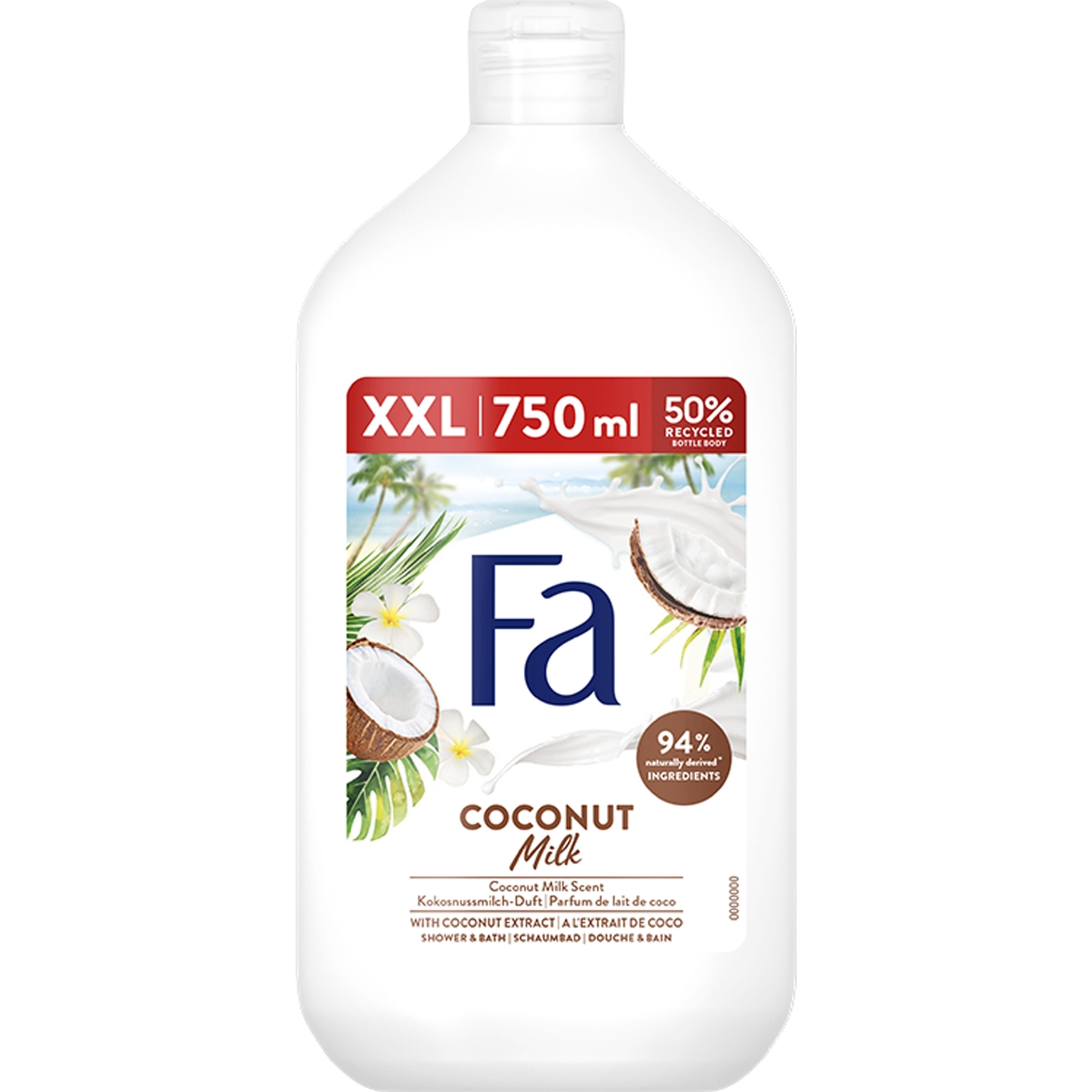 Fa Coconut Milk tus- és habfürdő - 750 ml-1