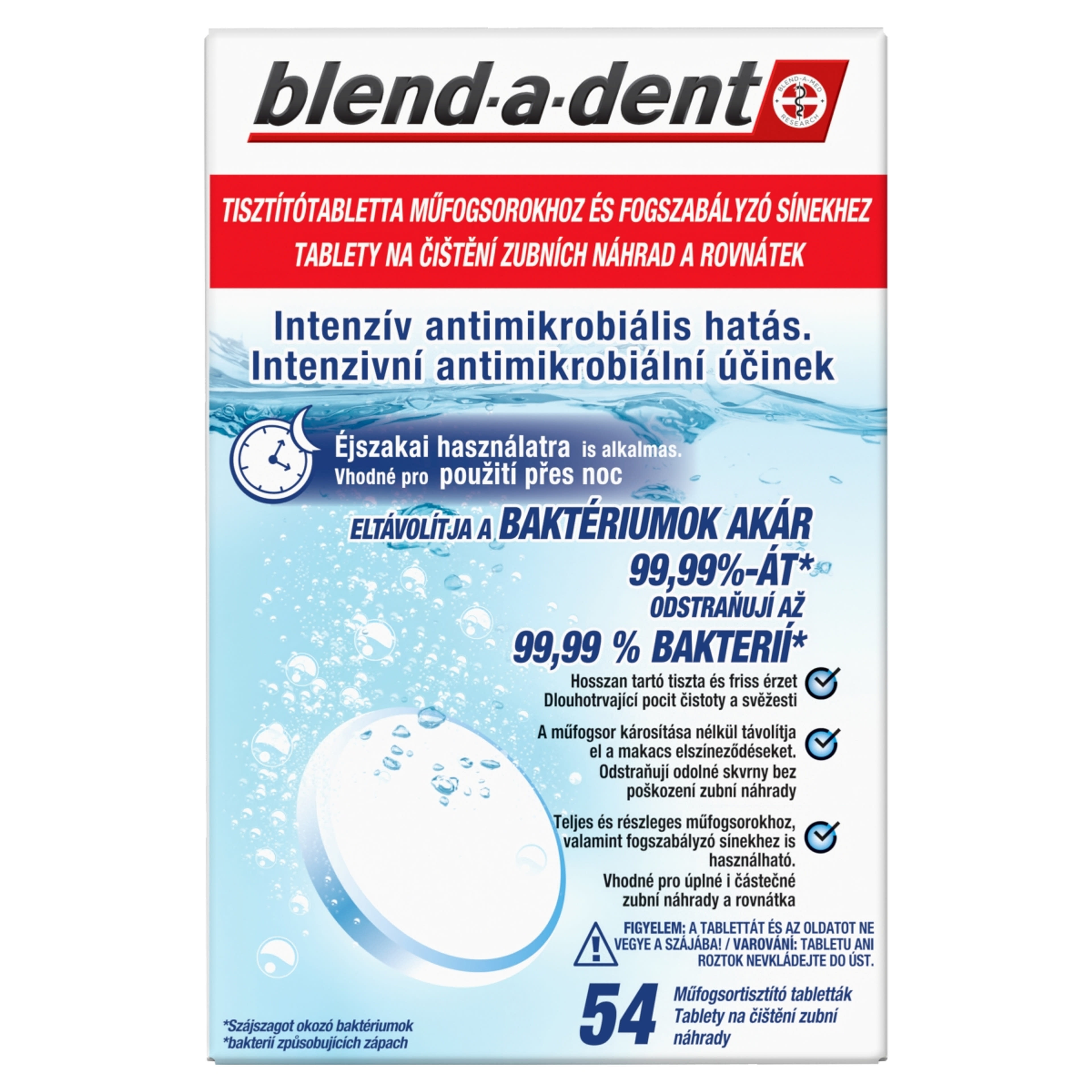 Blend-A-Dent Long Lasting Fresshness műfogsortisztító - 54 db