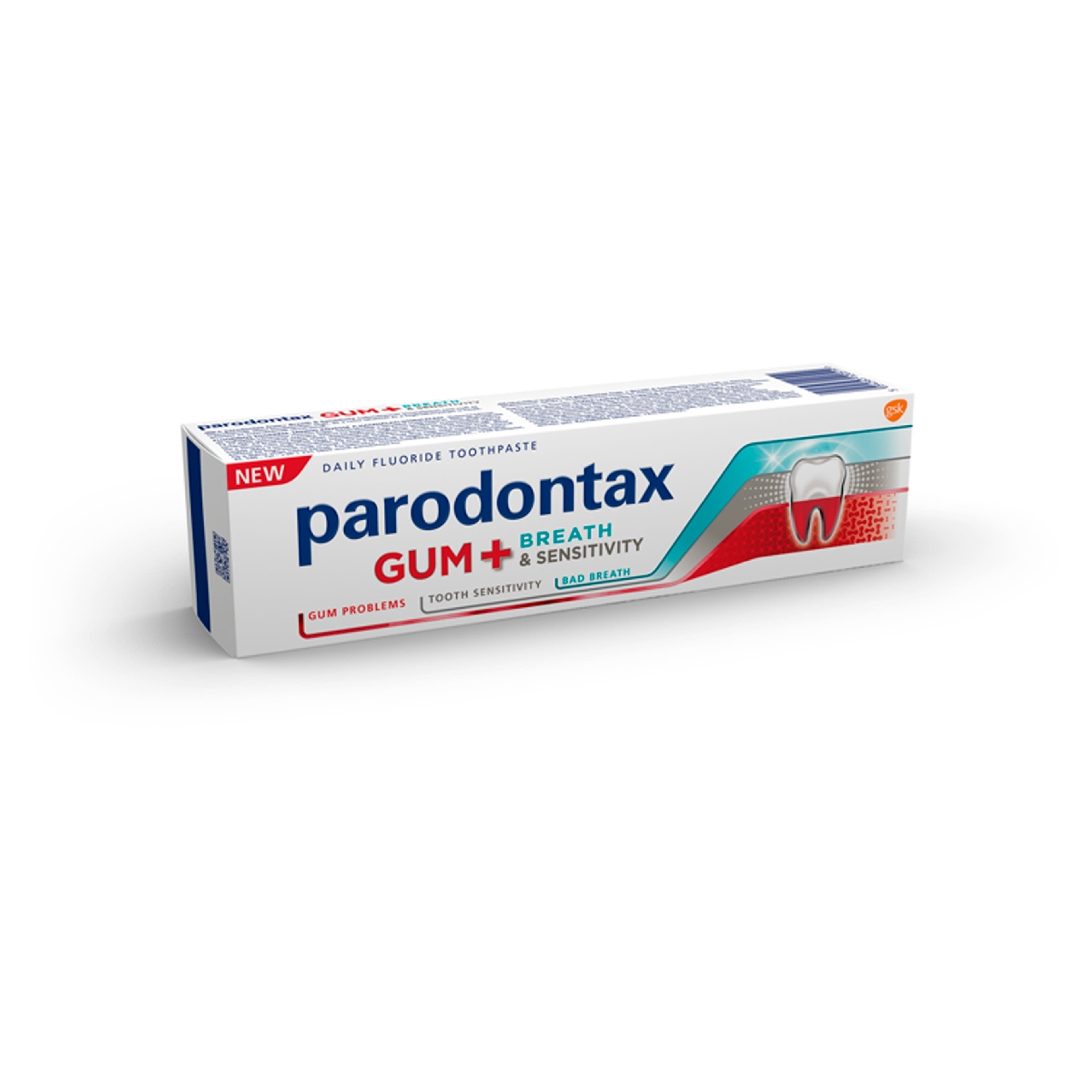 Parodontax Gum + Breath & Sensitivity fluoridos fogkrém - 75 ml-4