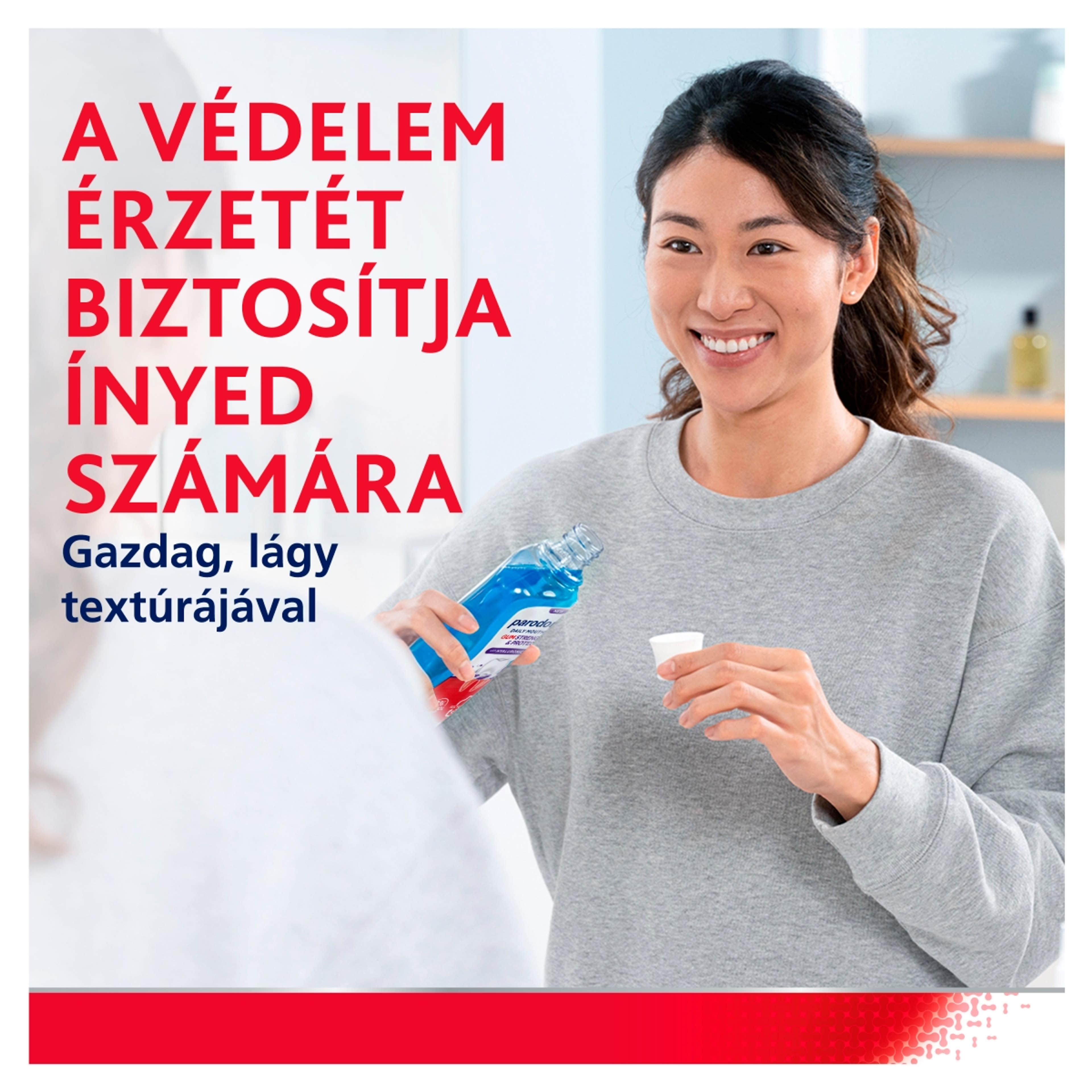 Parodontax Gum Strengthen & Protect Icy Mint alkoholmentes fluoridos szájvíz - 500 ml-7