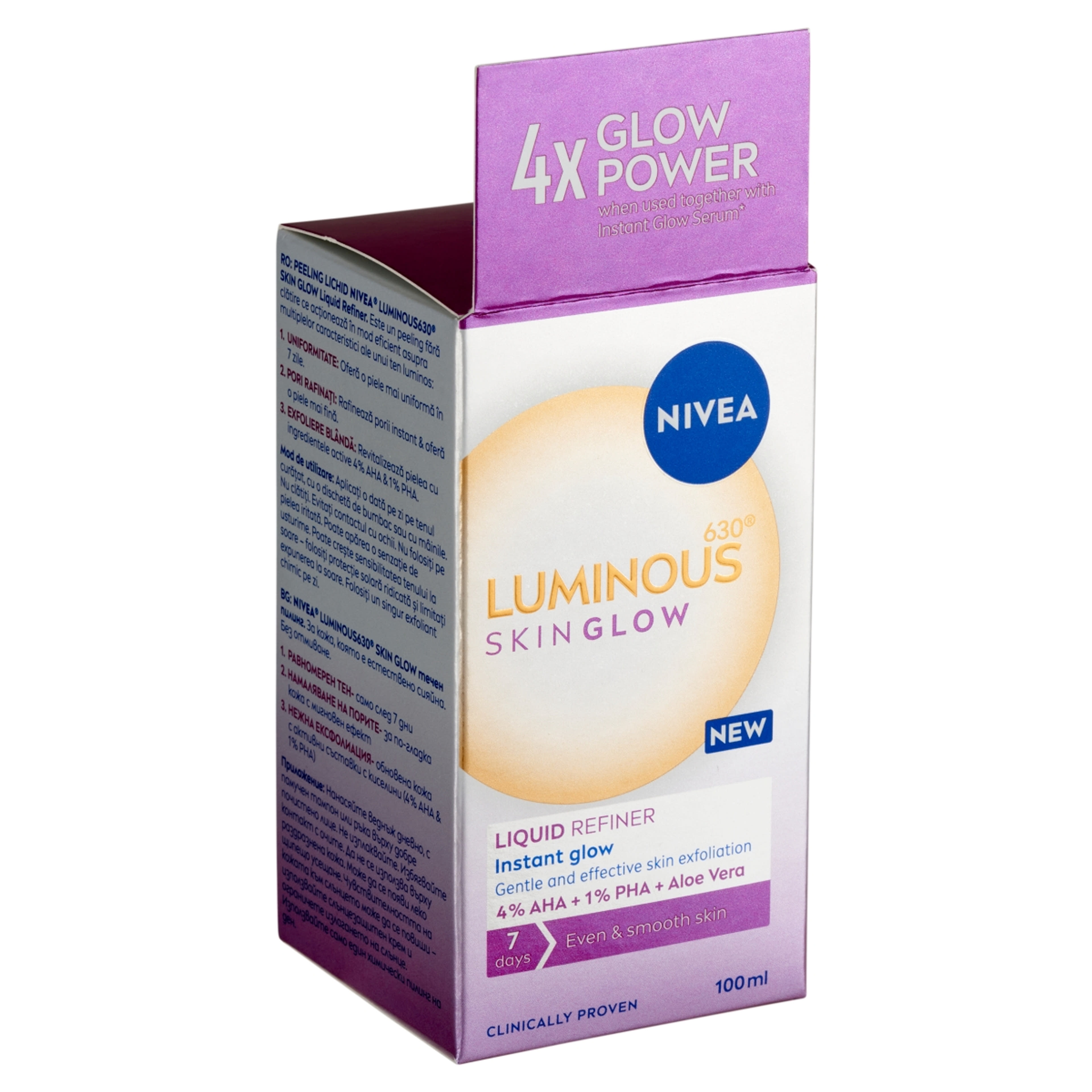 NIVEA Luminous630 Skin Glow Liquid Refiner hámlasztó - 100 ml-3