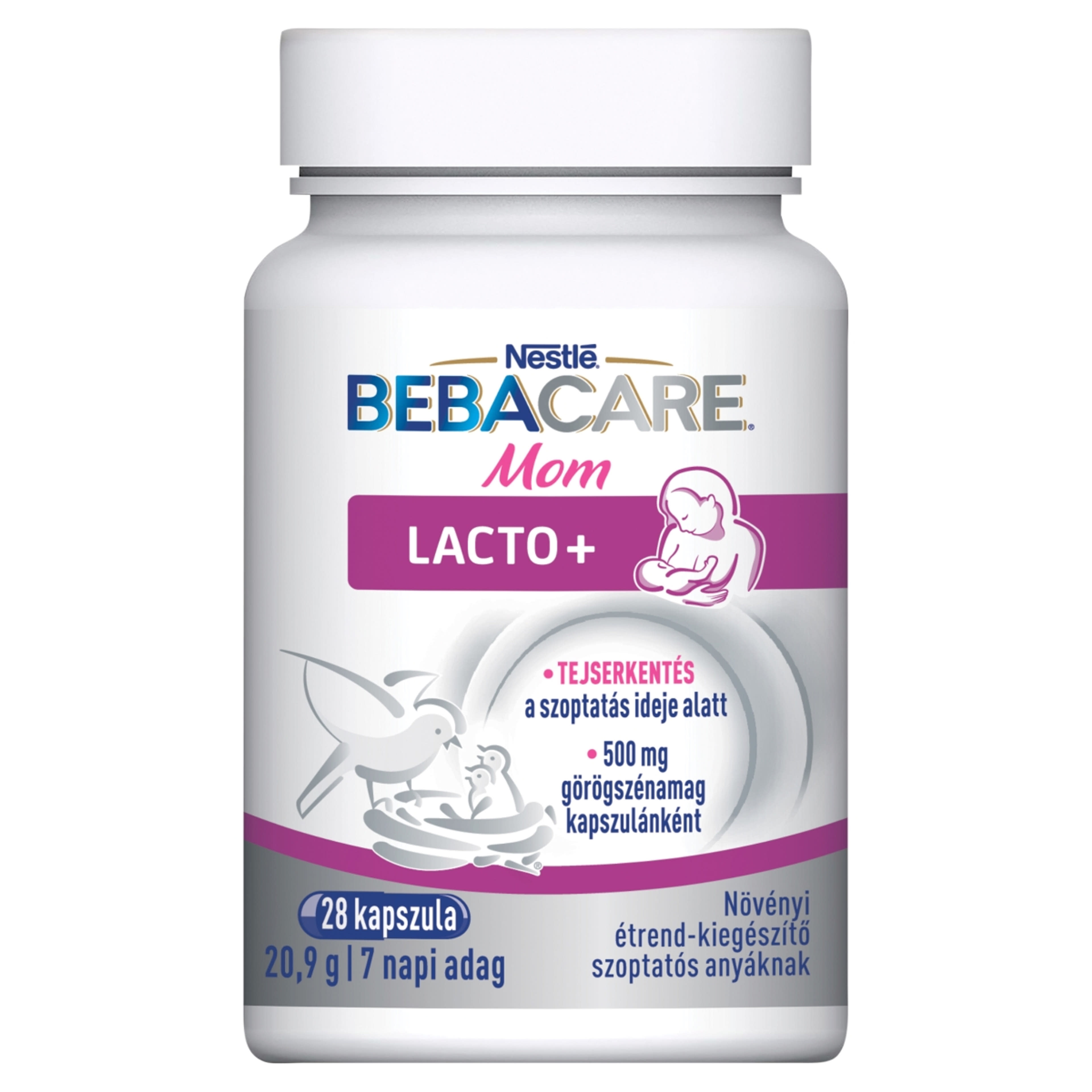 Nestlé Bebacare Lacto+ növényi étrend-kiegészítő szoptatós anyáknak - 28 db