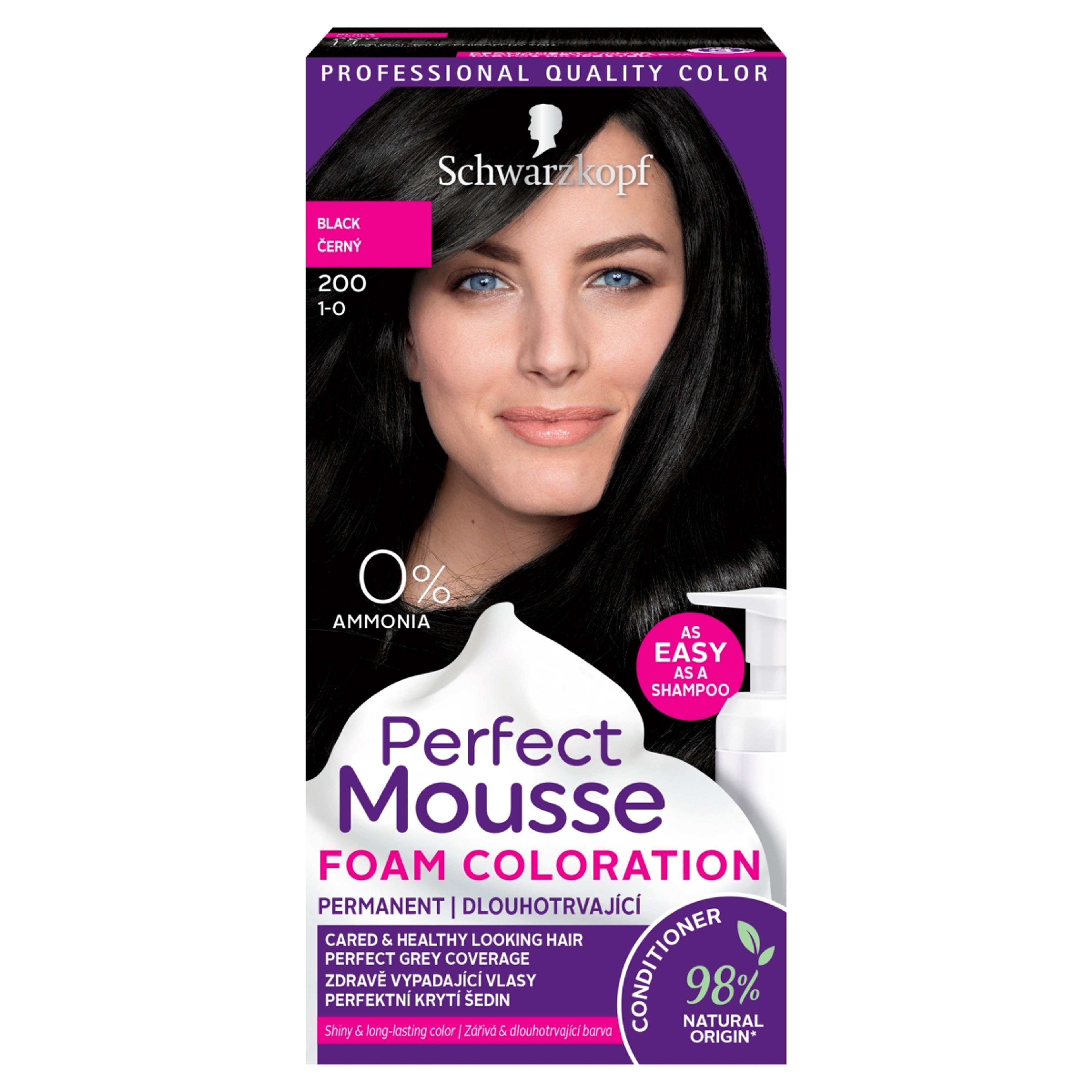 Perfect mousse 200 fekete - 1 db