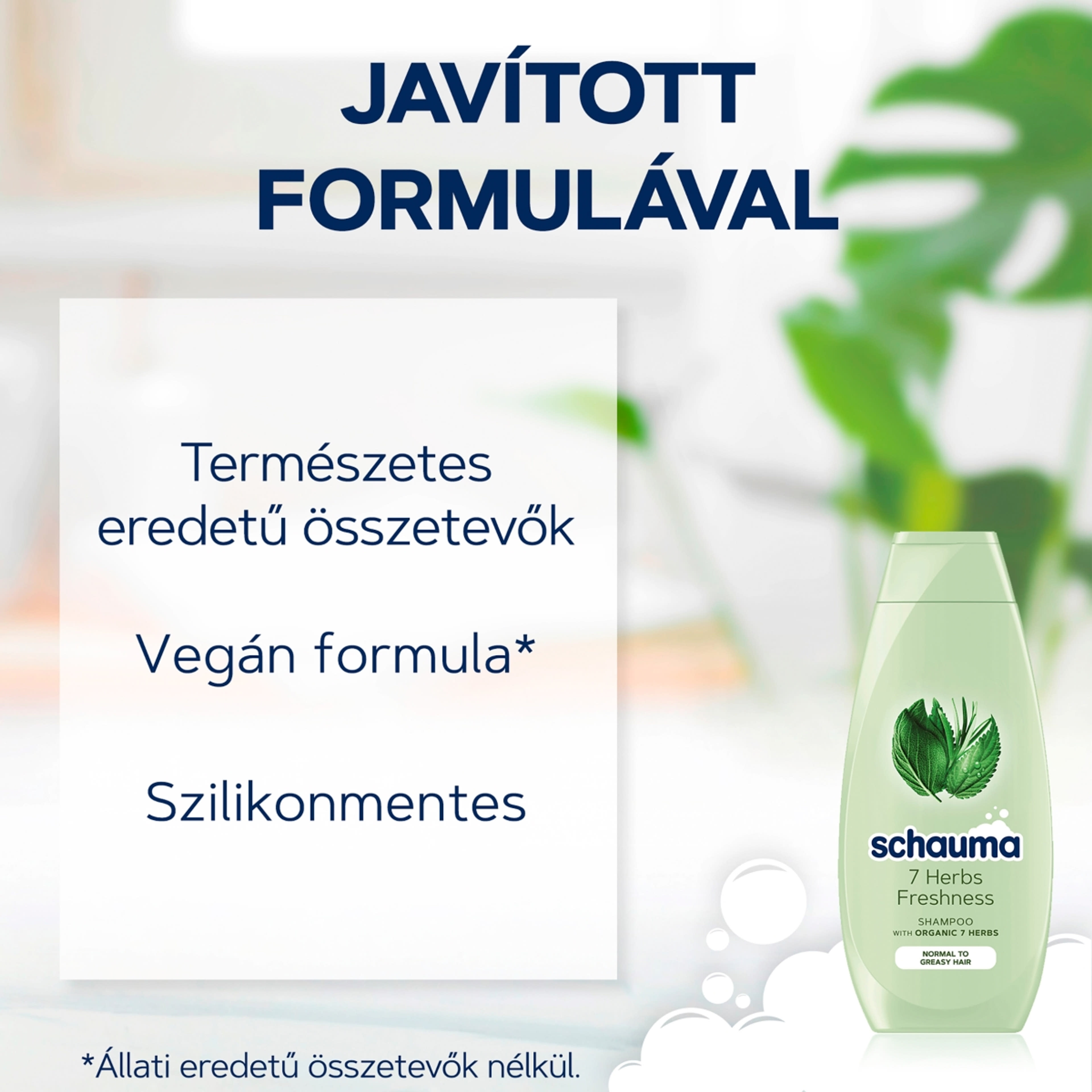 Schauma 7 Gyógynövényes (Lelapulás Ellen, Zsíros Hajra) sampon - 250 ml-2