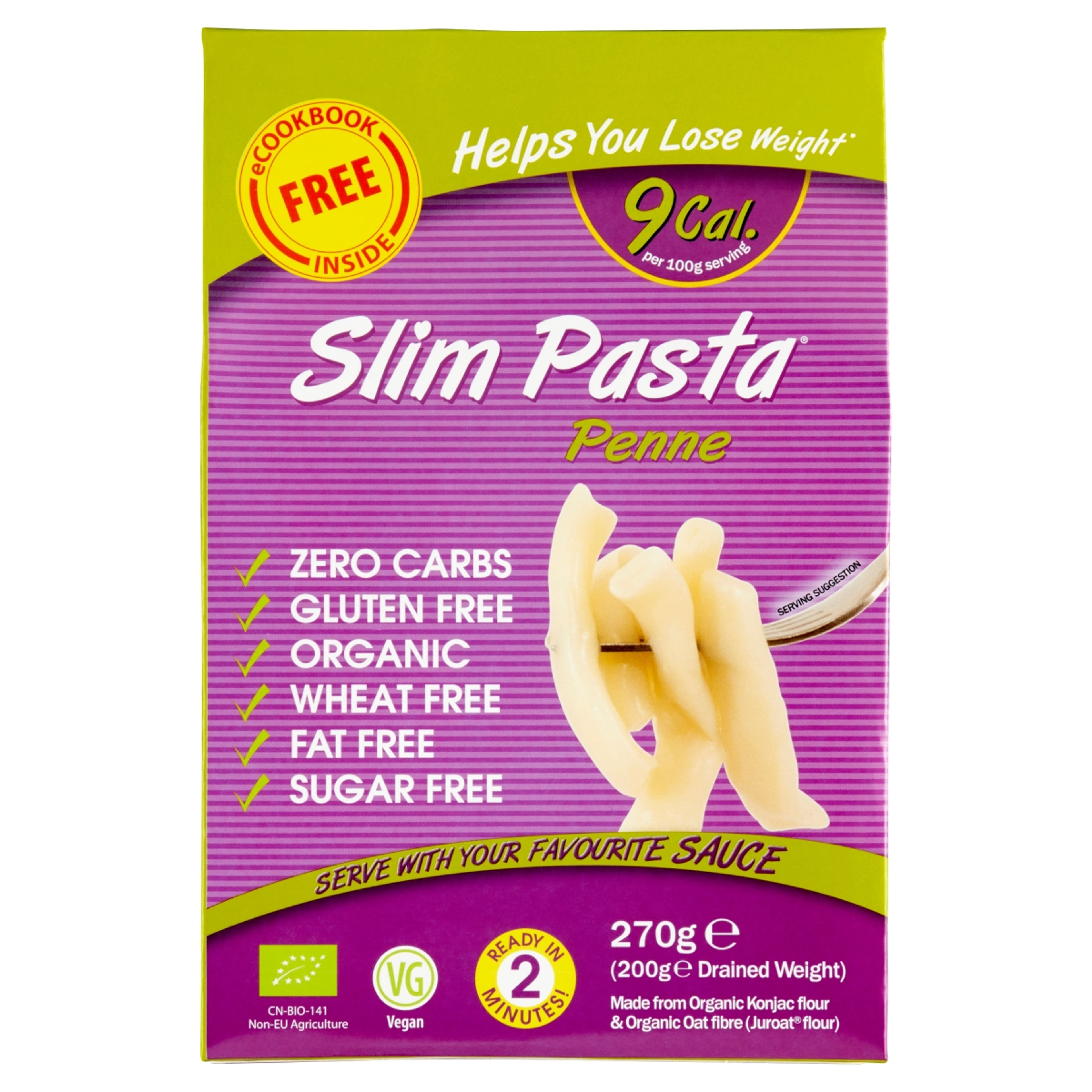 Interherb Slim Pasta penne tészta - 270 g-1