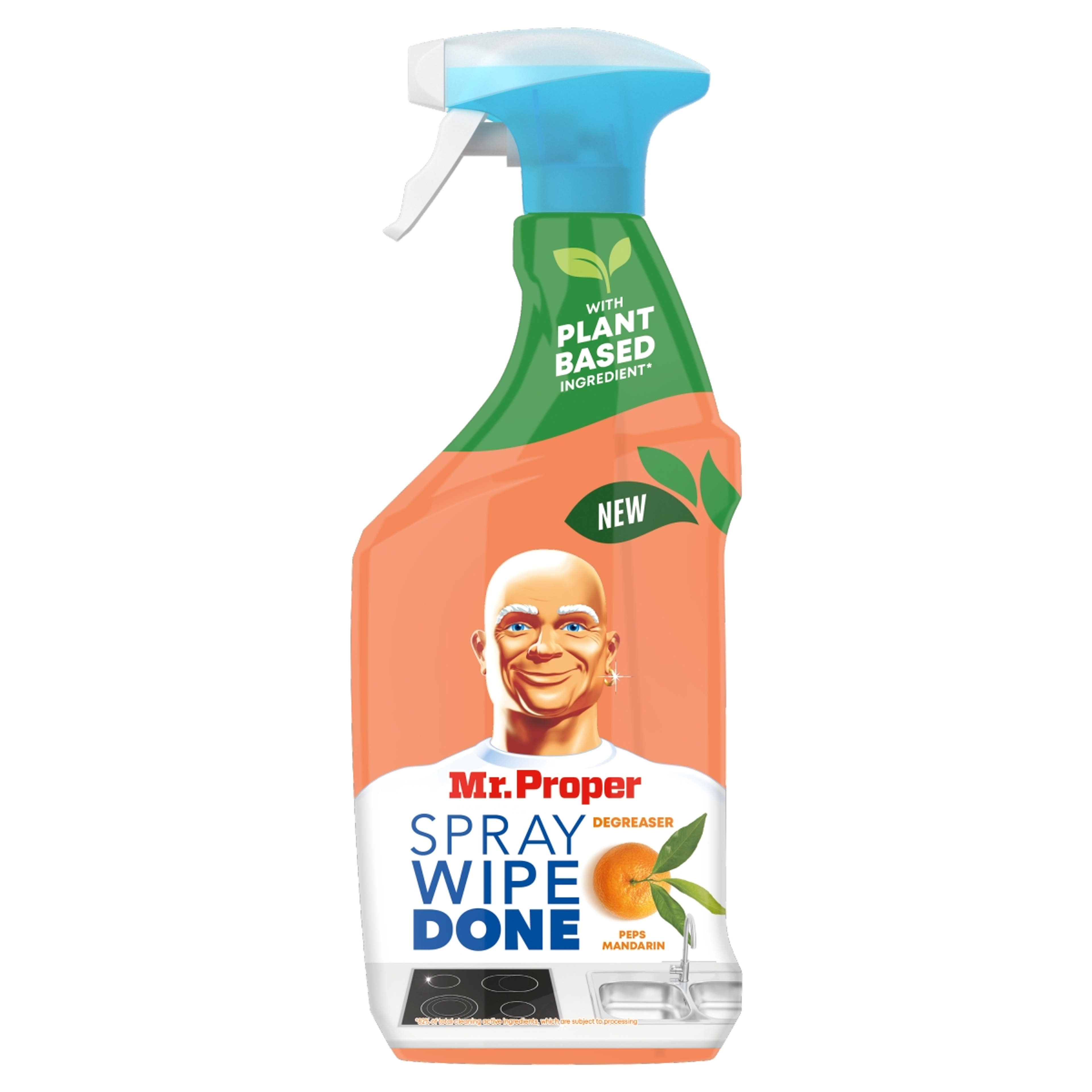 Mr Proper Spray Wipe Done felülettisztító mandarin illattal - 800 ml-1