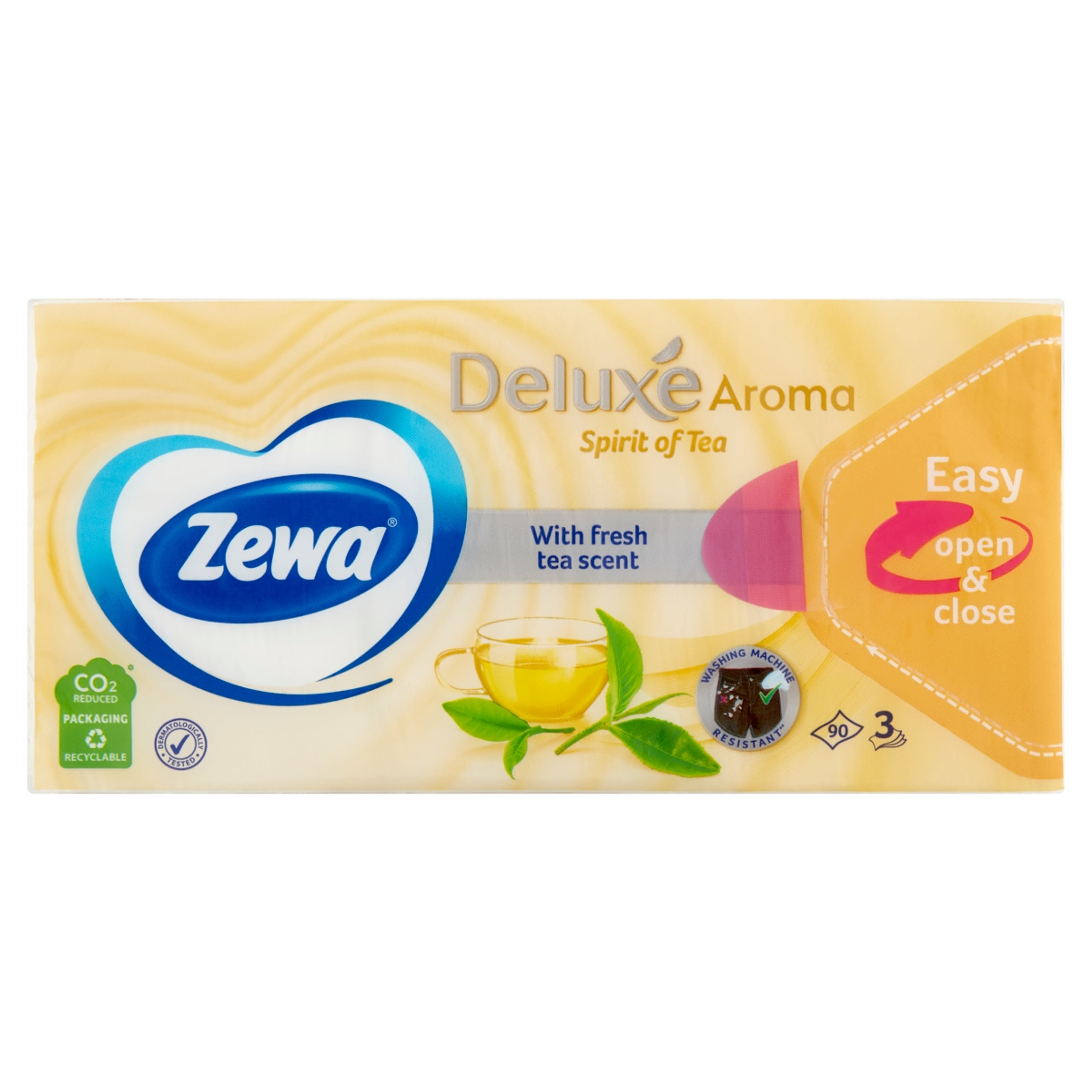Zewa Deluxe Spirit Of Tea papír zsebkendő 3 rétegű - 90 db