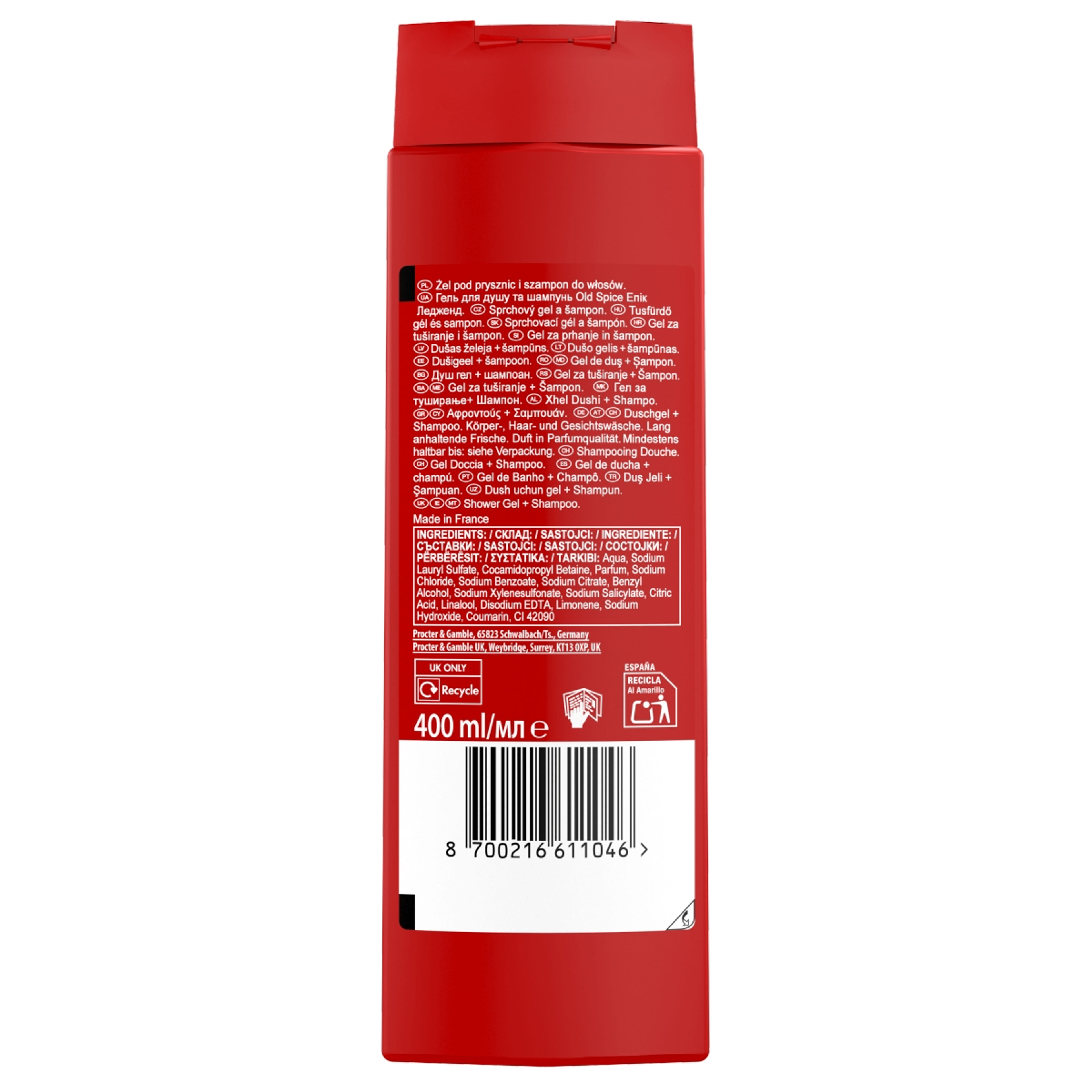 Old Spice Epic Férfi 3 az 1-ben sampon és tusfürdő - 400 ml-2