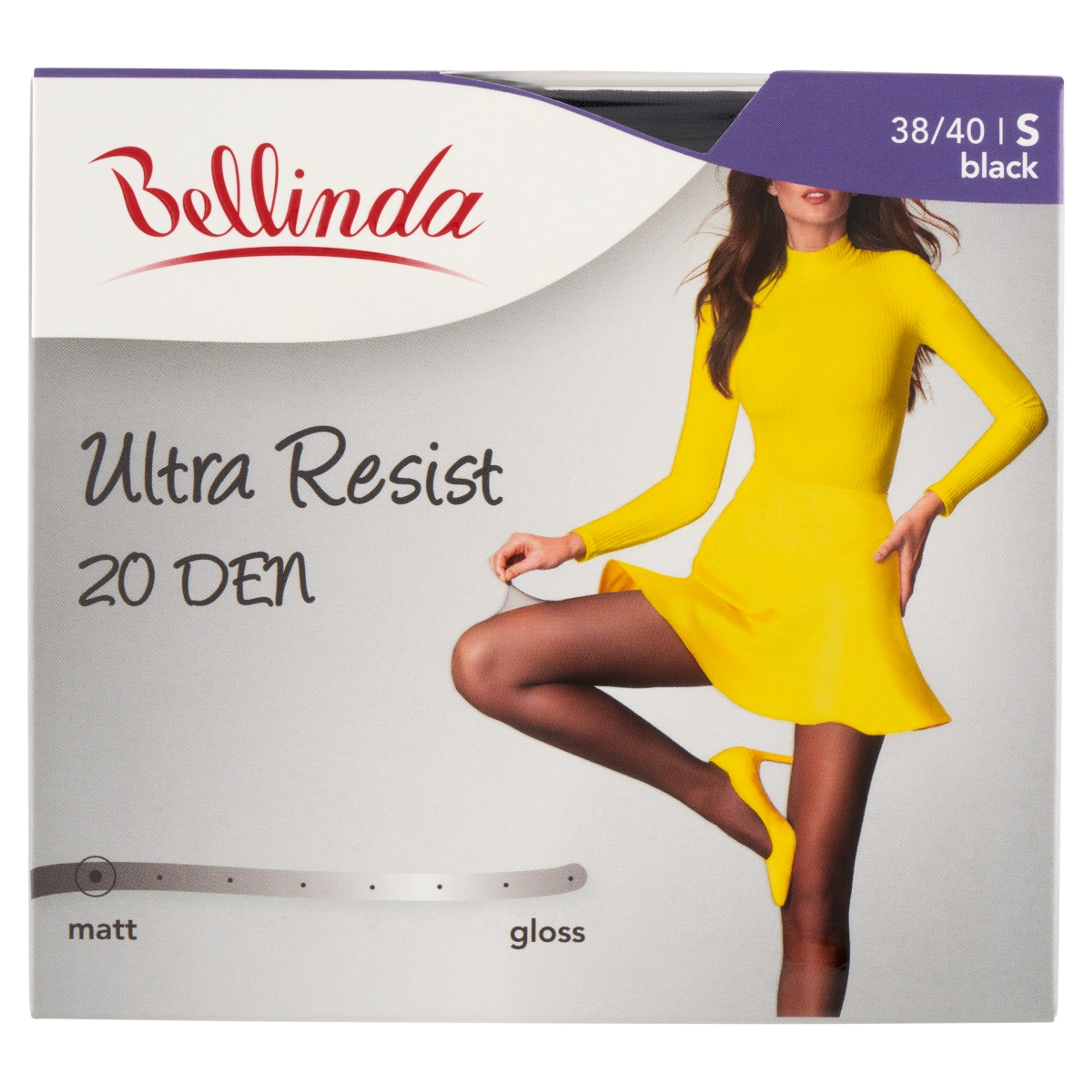 Bellinda Ultra Resist harisnya 20Den /fekete S - 1 db-1