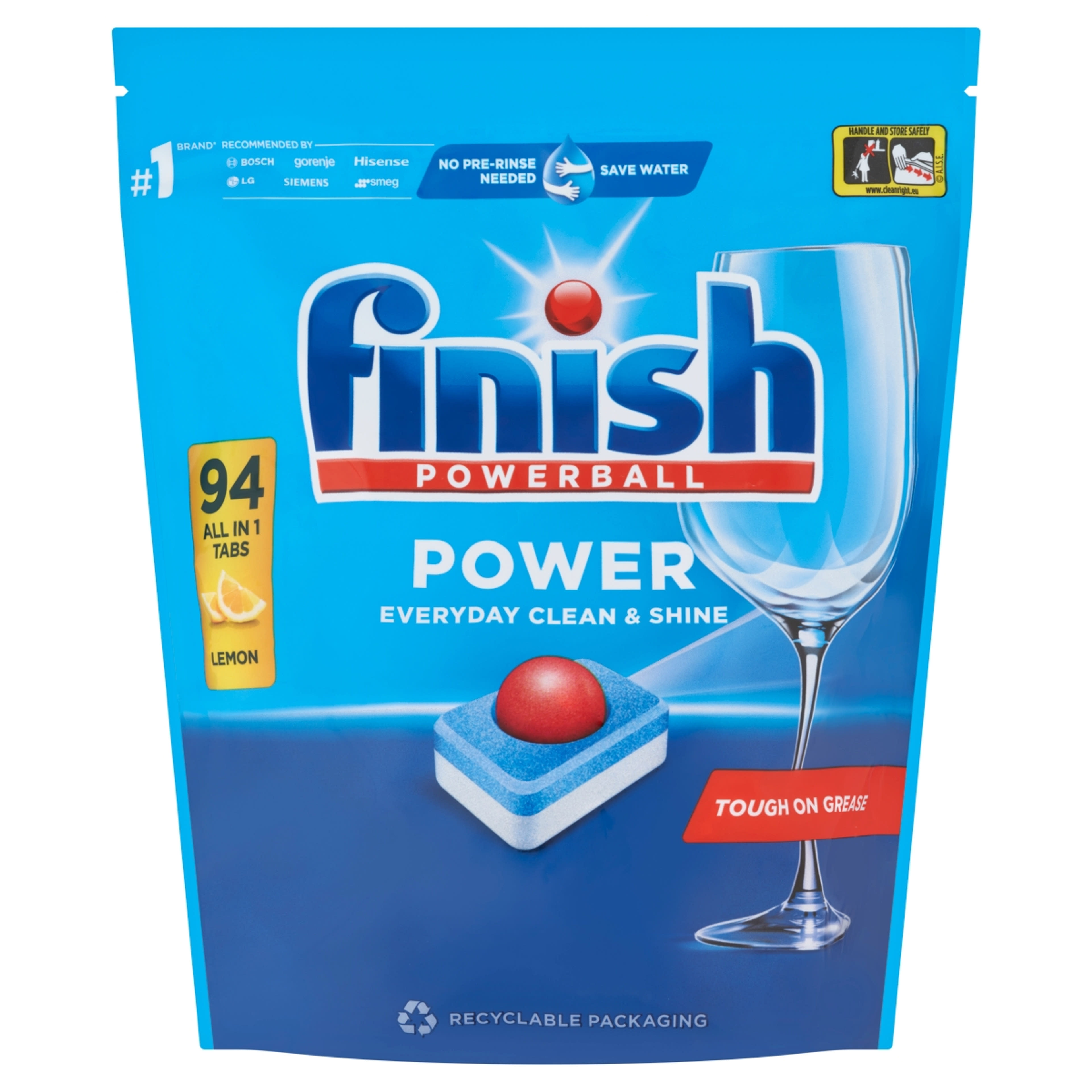 Finish All In One Max Lemon mosogatógép tabletta - 94 db-2