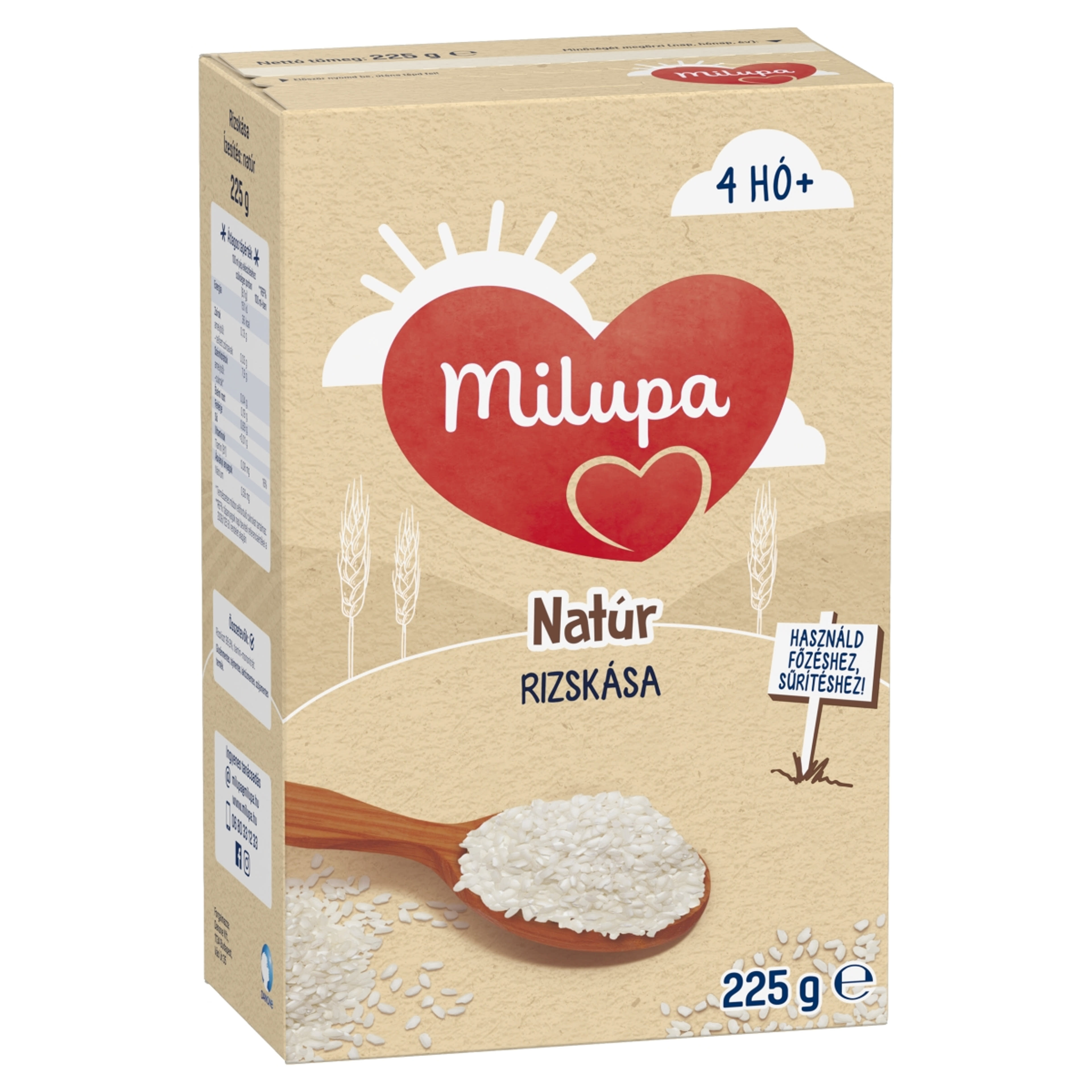 Milupa natúr rizskása 4 hónapos kortól - 225 g-3