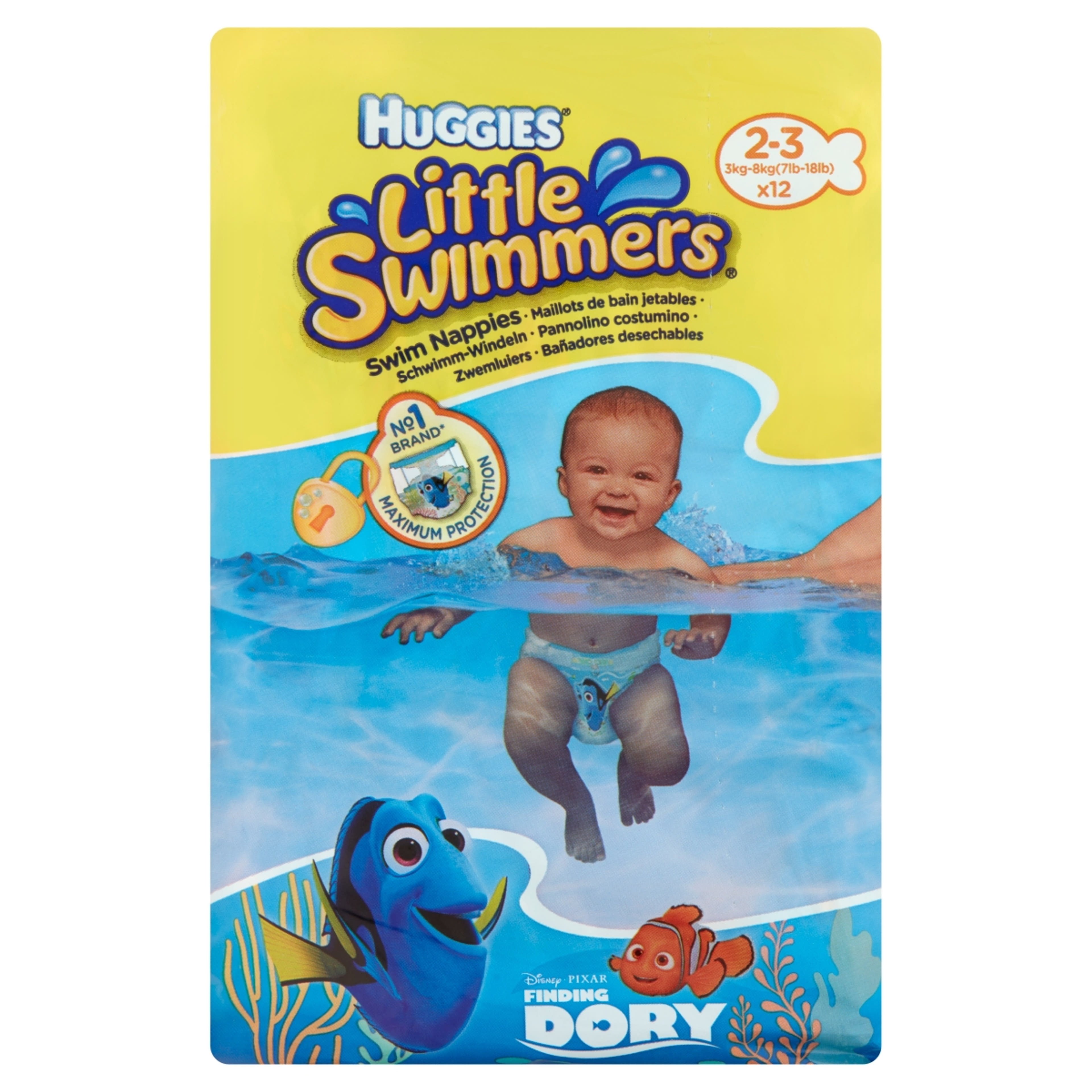 Huggies Little Swimmers 2-3 3 kg-8 kg úszópelenka - 12 db