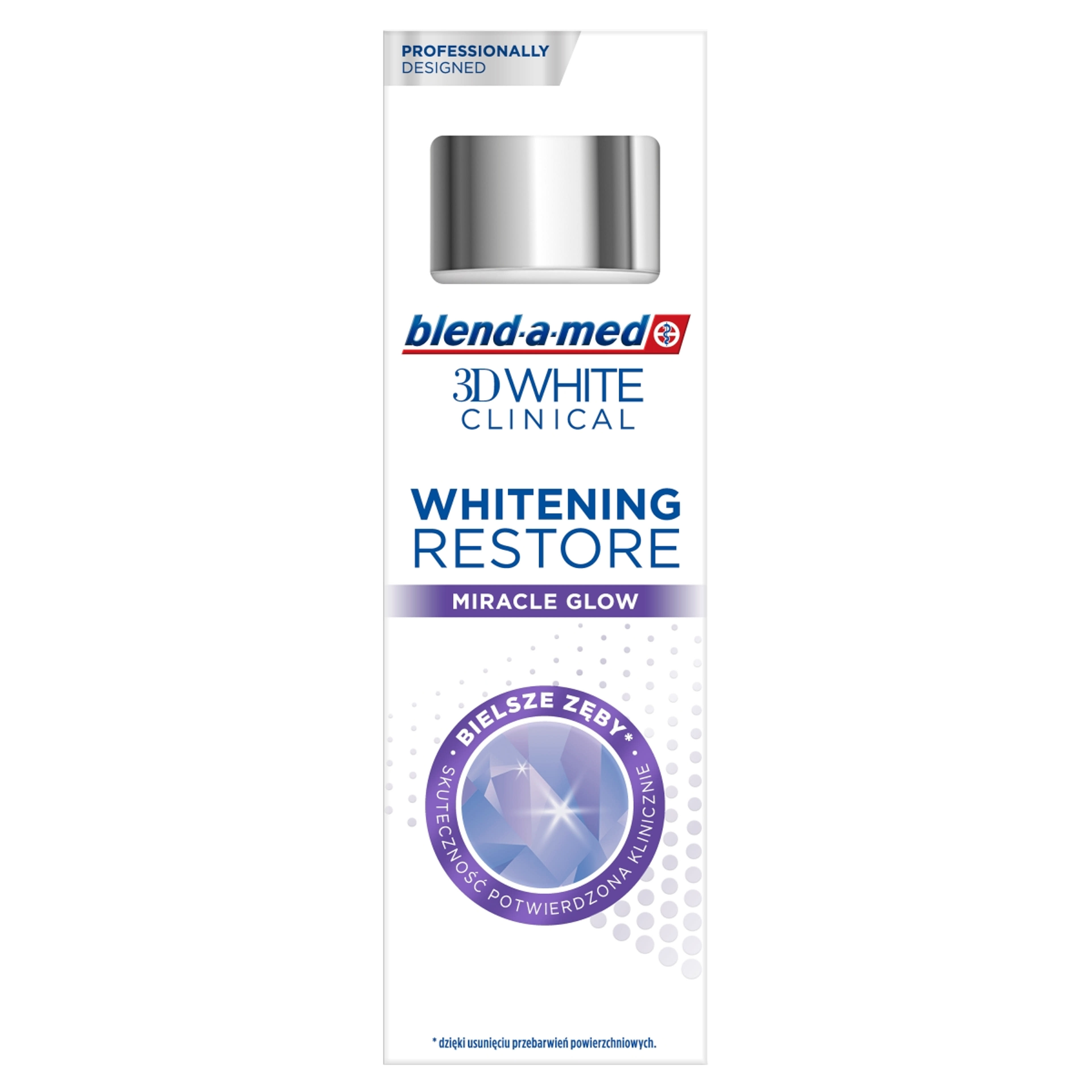 Blend-a-med 3D White Clinical Miracle Glow fogkrém - 75 ml-2