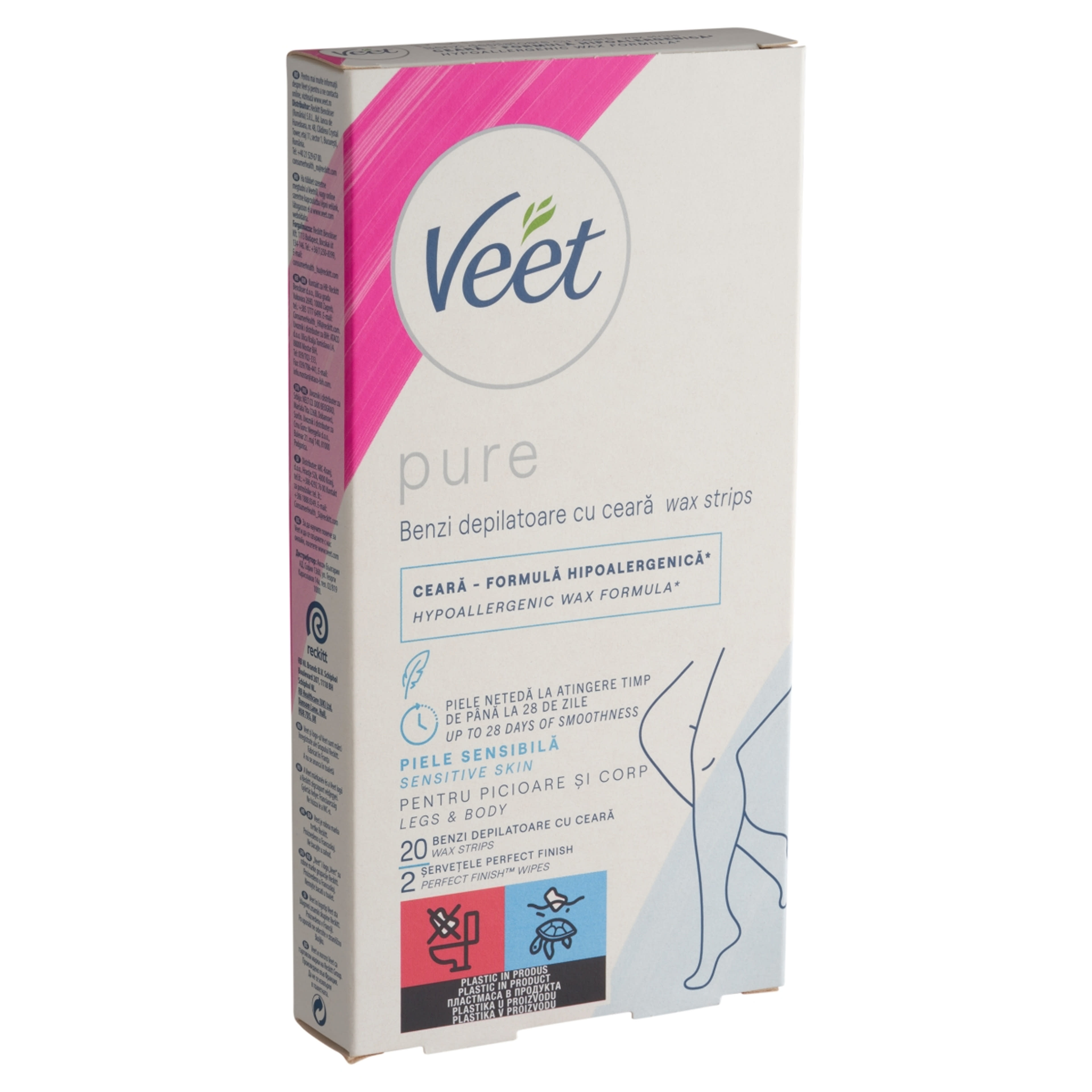 Veet Pure hideggyanta szalagok lábra és testre - 20 db-2