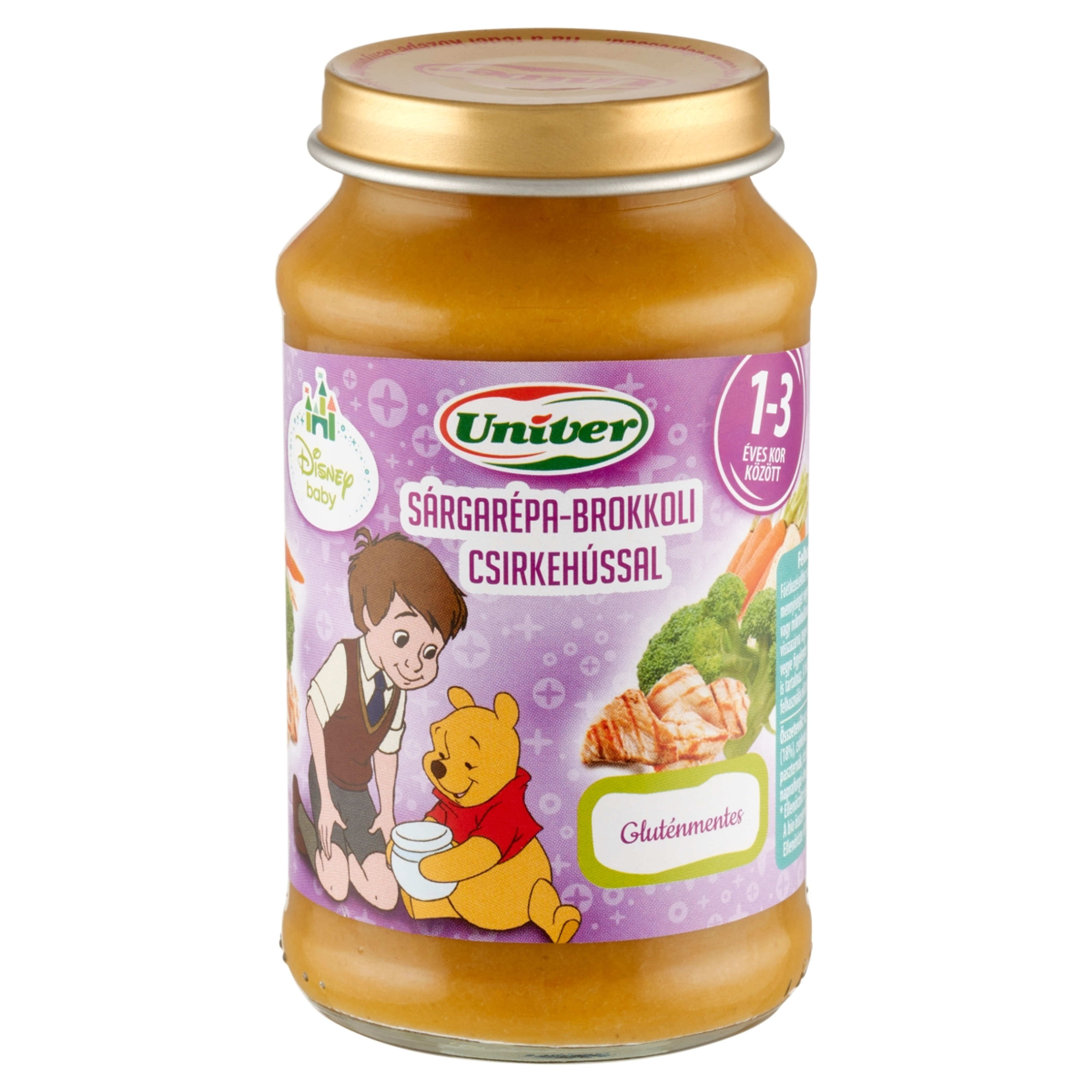 Univer Bébiétel Junior Sárgarépa Brokkoli Csirkehússal 1-3 Éves korig - 220 g-2