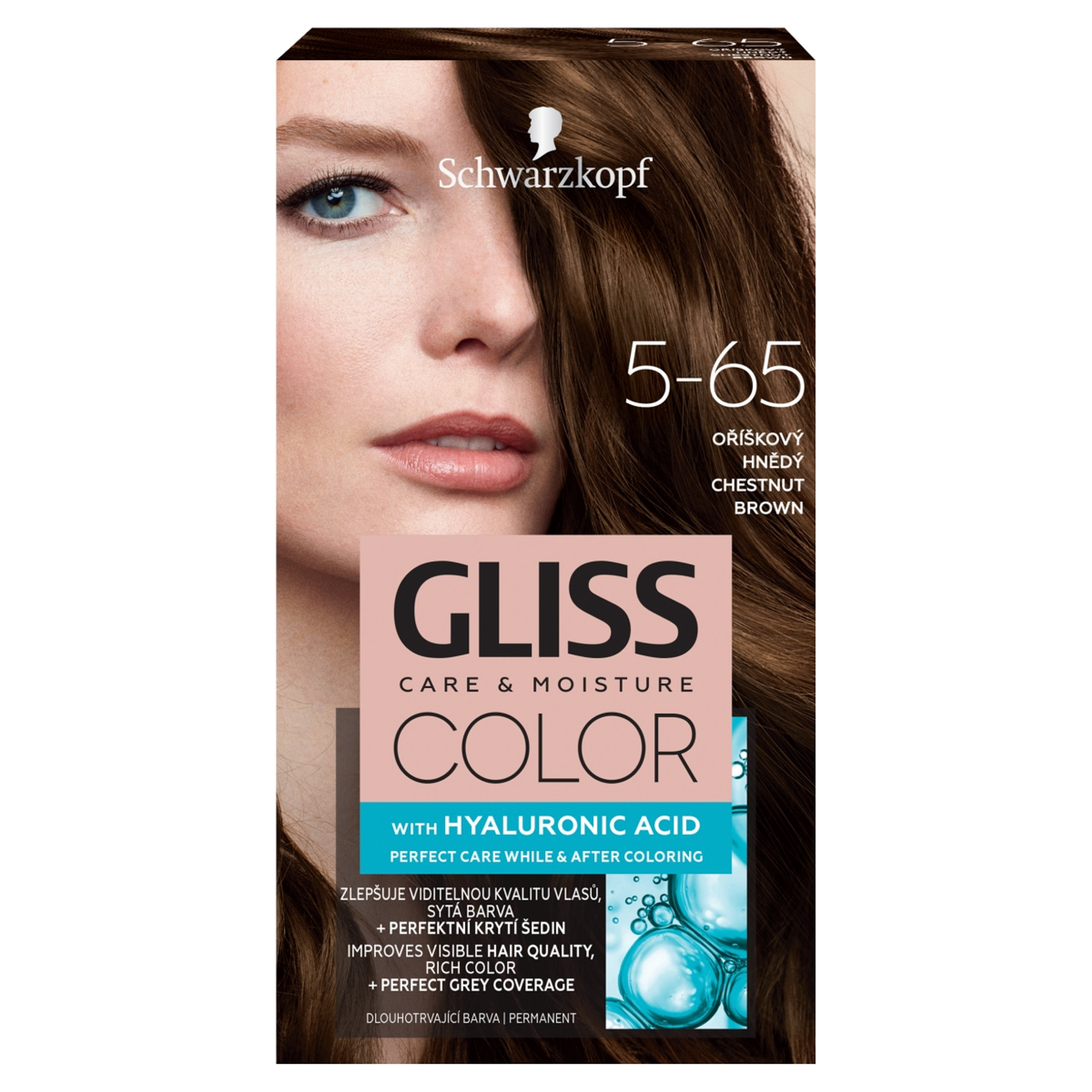 Gliss Color tartós hajfesték 5-65 Mogyoróbarna - 1 db
