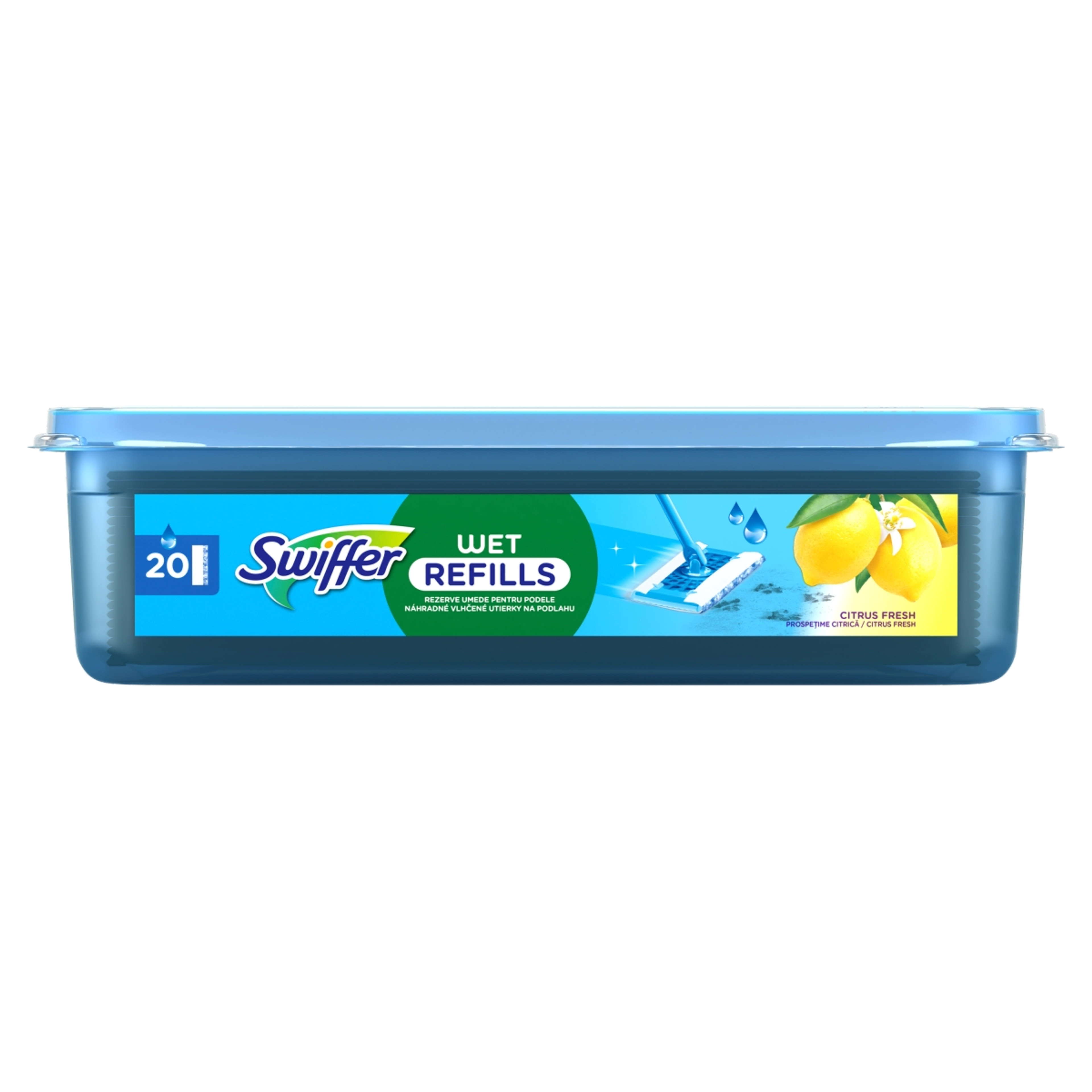 Swiffer Sweeper Citrus Fresh nedves padlótörlő kendő  - 40 db