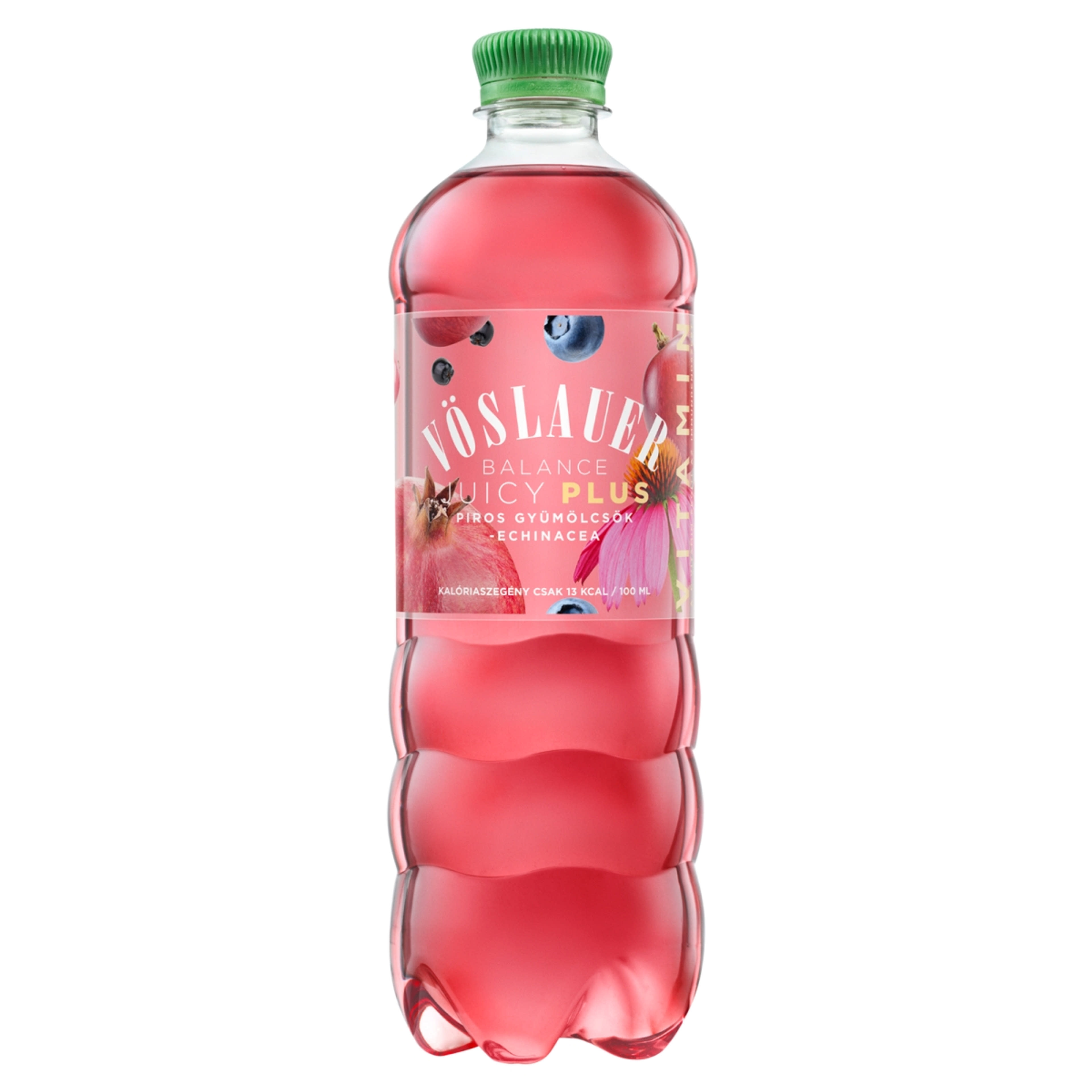 Vöslauer Balance Juicy Plus ízesített ásványvíz piros gyümölcsök-echinacea - 750 ml-2